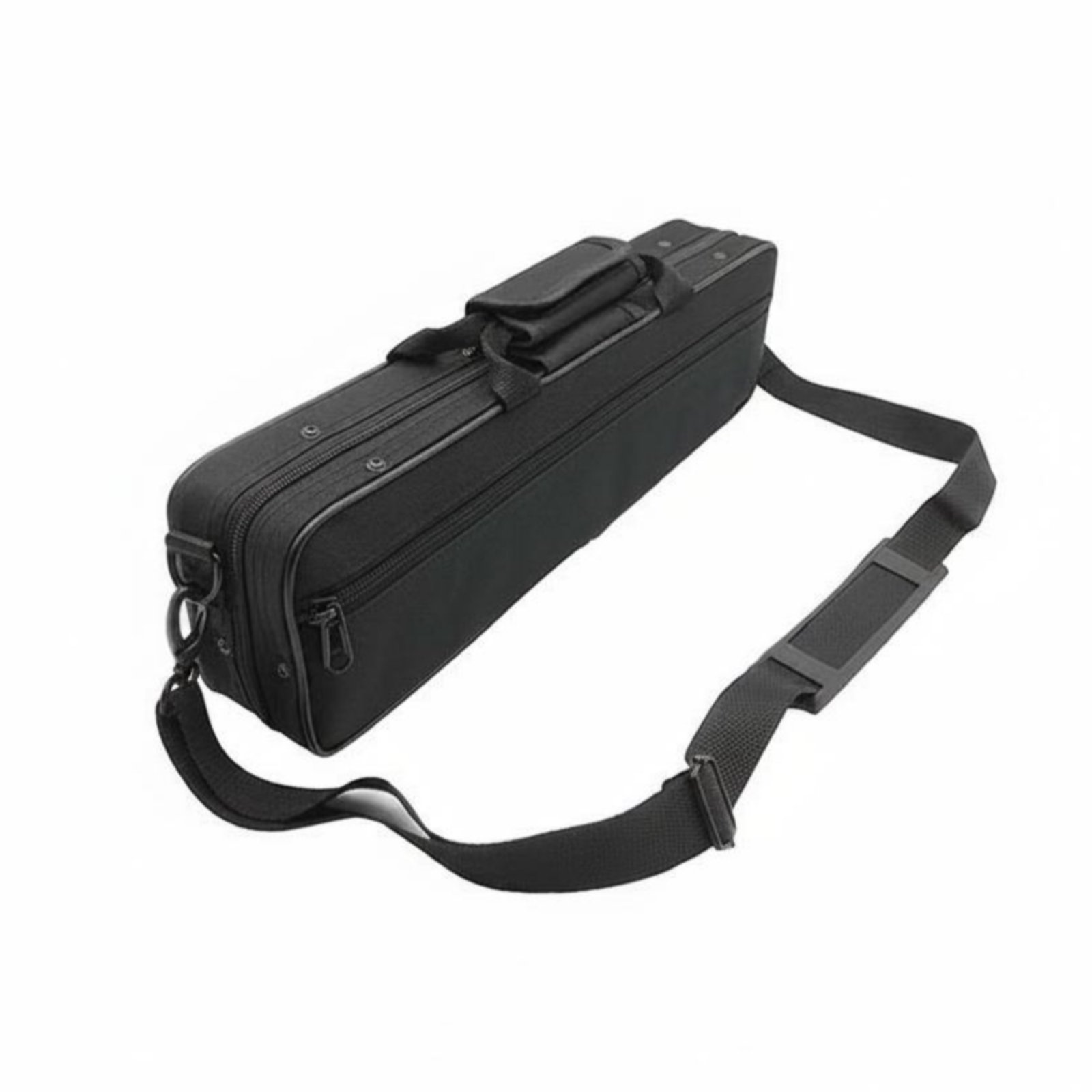 Portable Flute Carrying Case Cushioned Protective Lining Hard Shell Flute Case Shoulder Strap Music Accessory Lightweight for Travel, Rehearsal