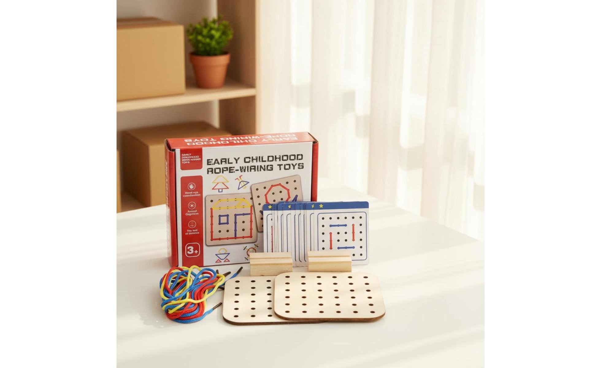 Threading Game Toy Fine Movement Skills Lacing Board Toy Concentration Training