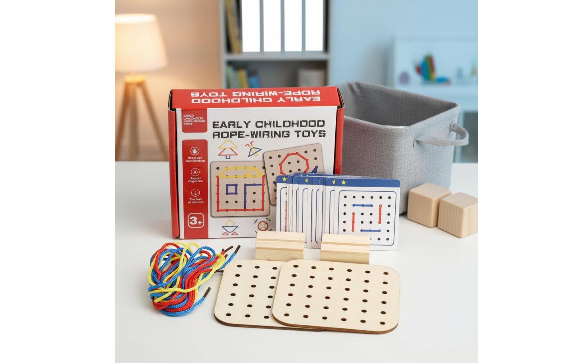 Threading Game Toy Fine Movement Skills Lacing Board Toy Concentration Training