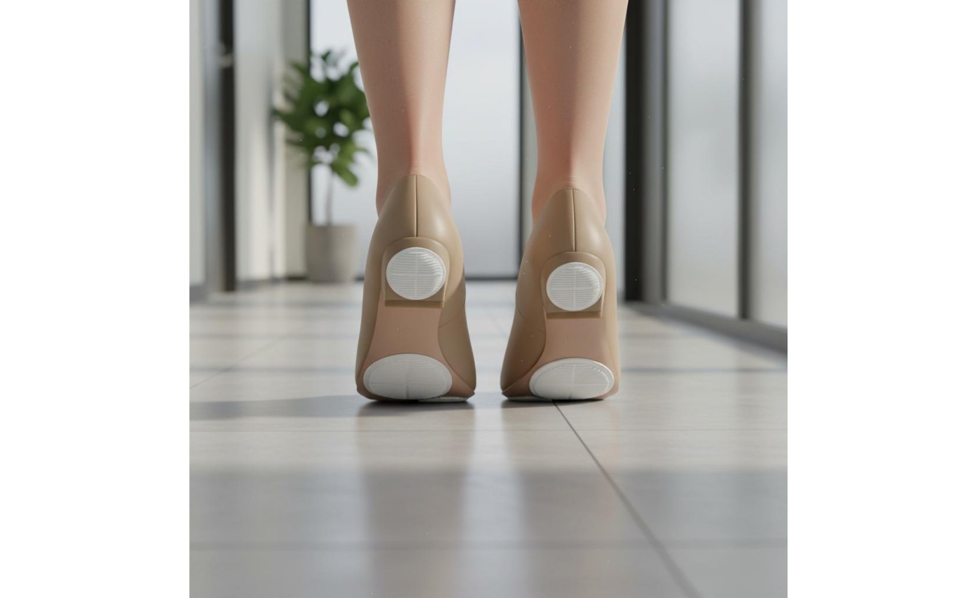 4 Pieces Round Sole Protector Pad Noise Reducing Wear-Resistant Sole Pad