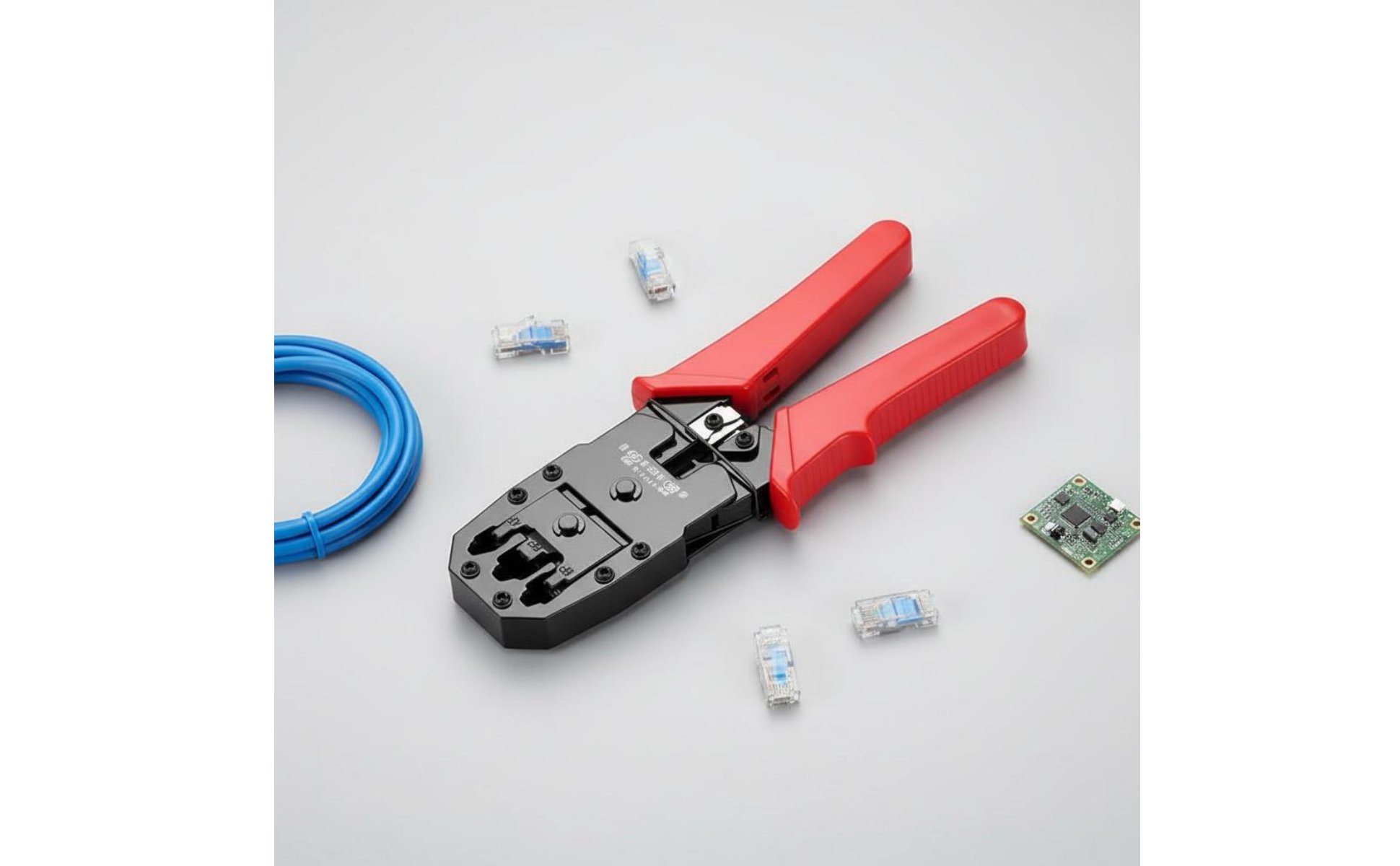RJ45 Crimp Tool 3-in-1 RJ45 Multi-Function for Electricians, Technicians