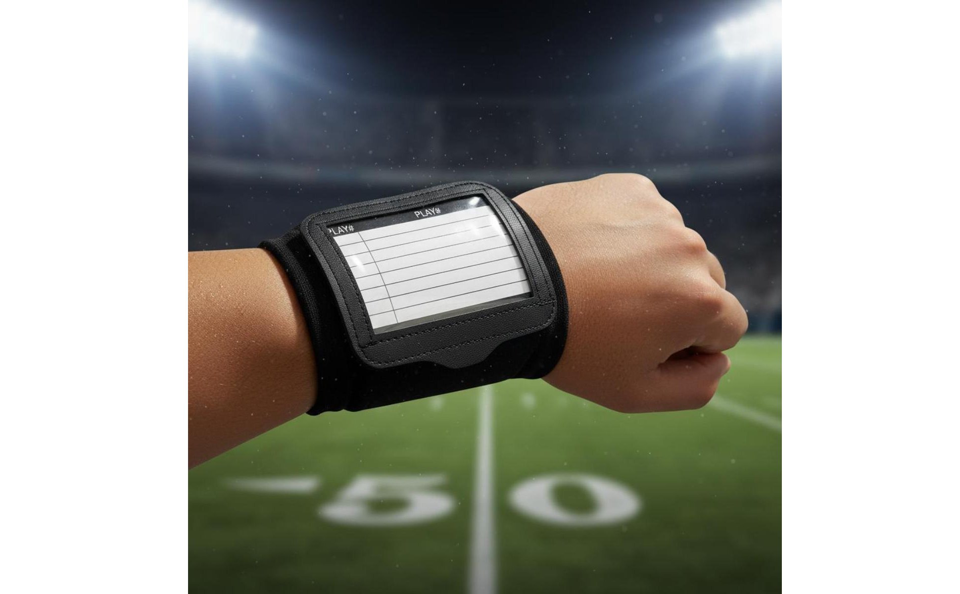 Bracelet Stratégique de Football Américain Couverture Transparente