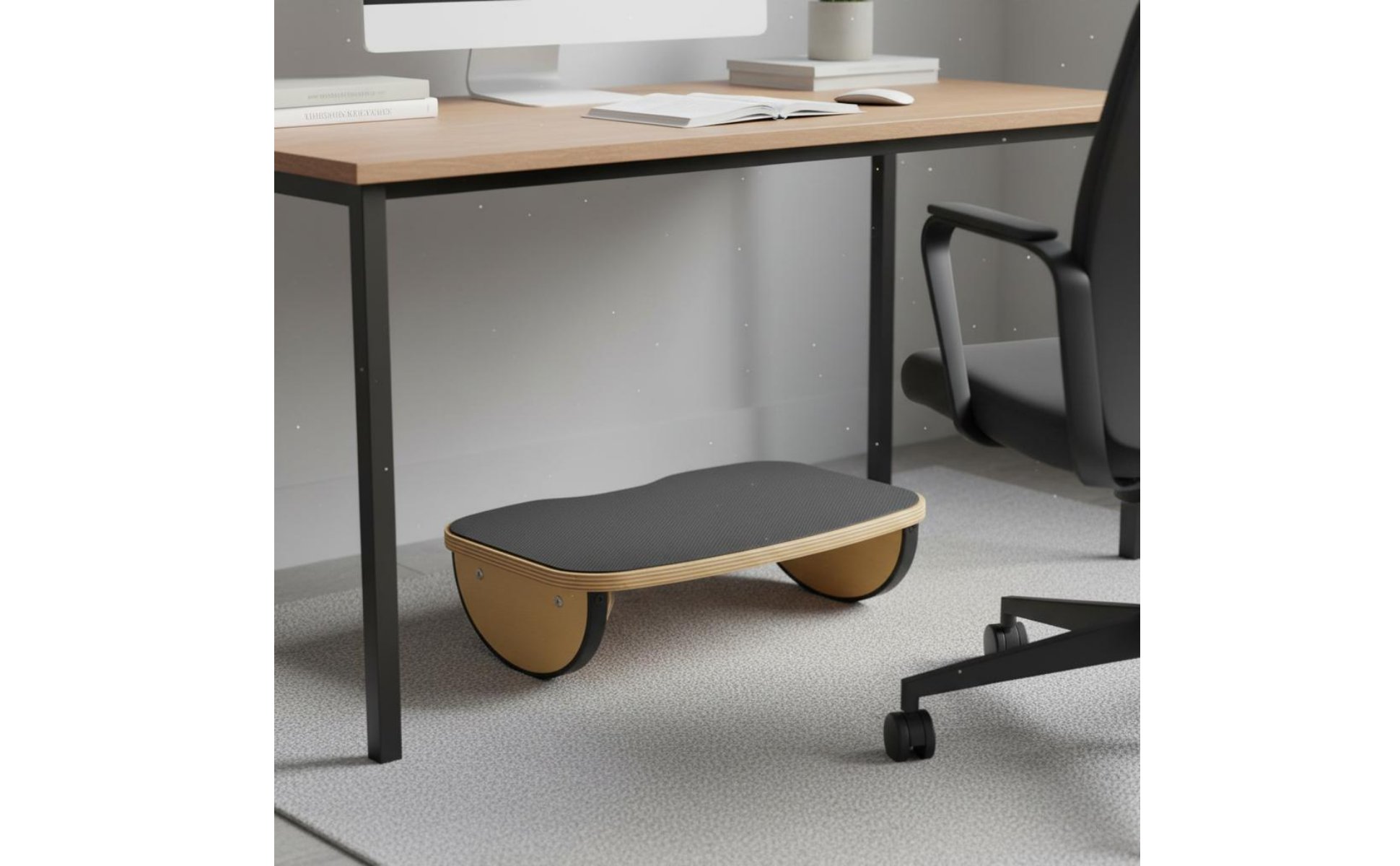 Wooden Balance Board Rocking Mode Yoga Balance Board Non-Slip for Office Workers