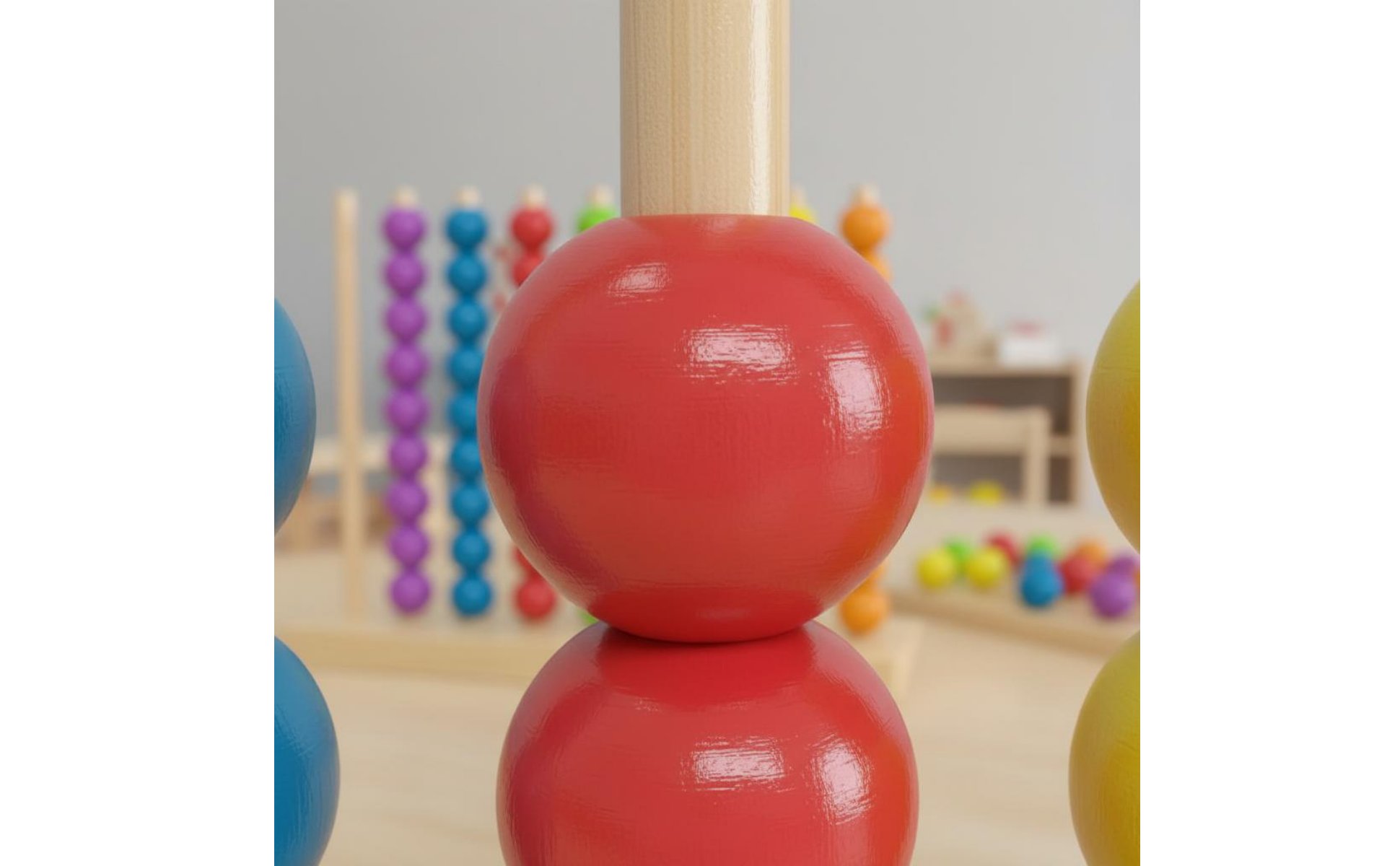 Color Sorting Bead Board Early Learning Educational Counting Beads for Preschool