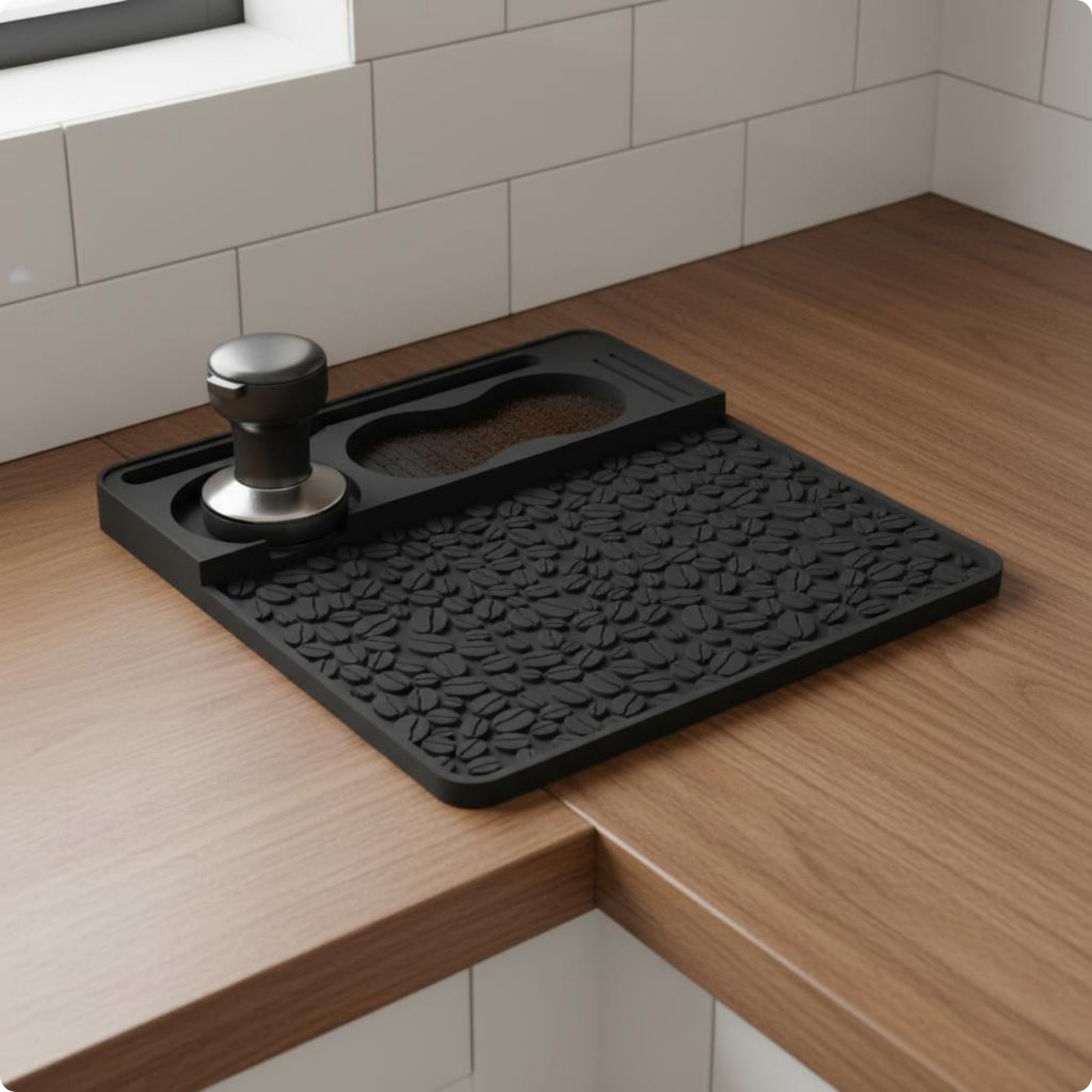 Silicone Coffee Accessory Organizer Countertop Protection for Office Breakroom