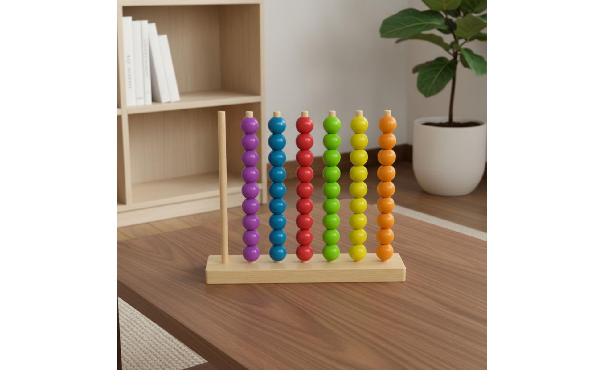 Color Sorting Bead Board Early Learning Educational Counting Beads for Preschool