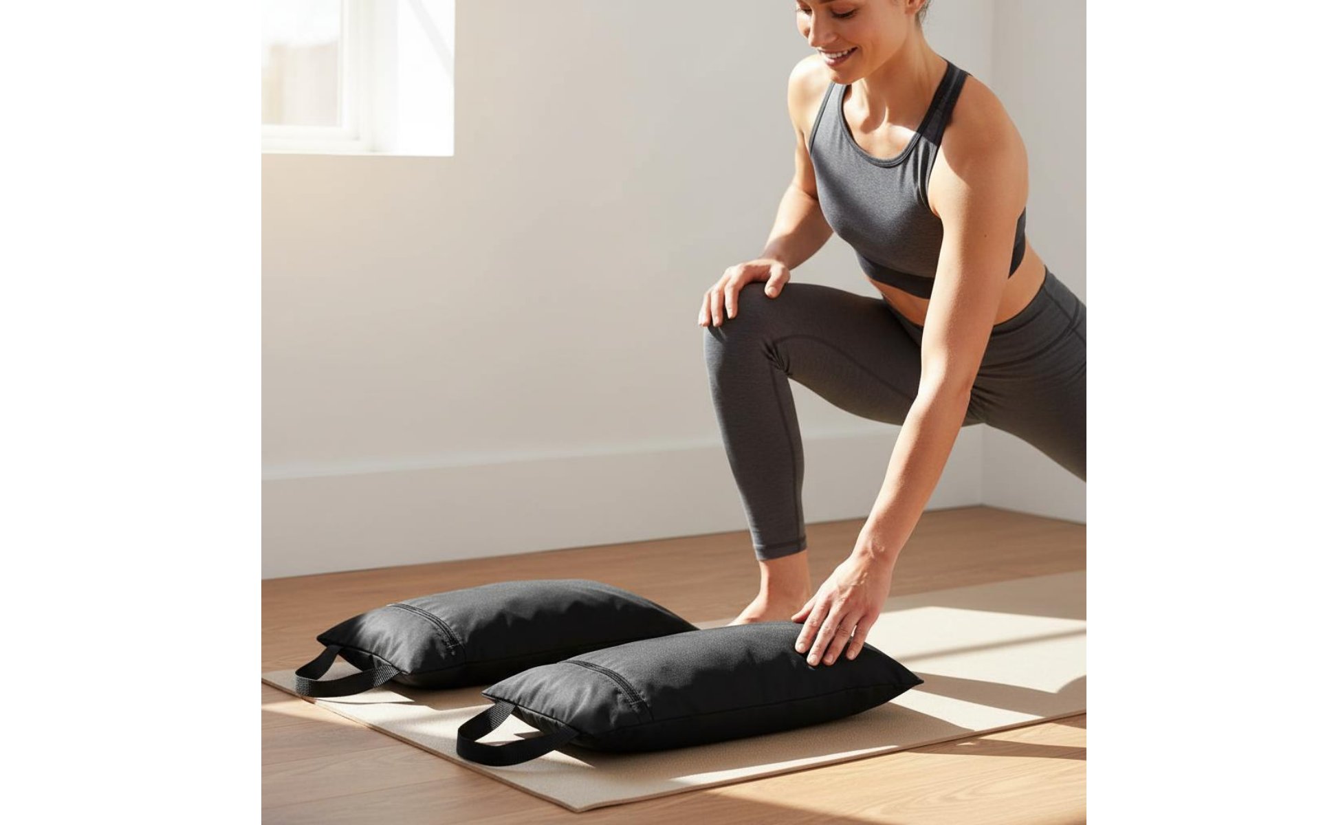 2 Pieces Exercise Sandbag No Filler Exercise Weight Bag Unfilled for Gym