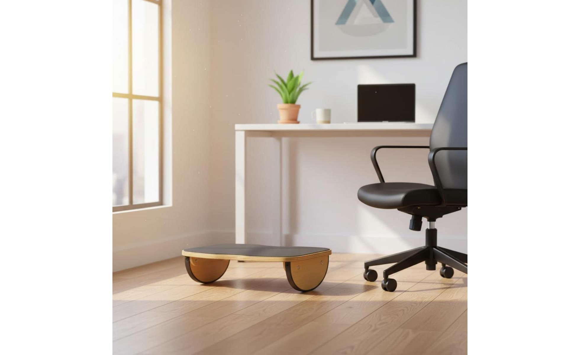 Wooden Balance Board Rocking Mode Yoga Balance Board Non-Slip for Office Workers