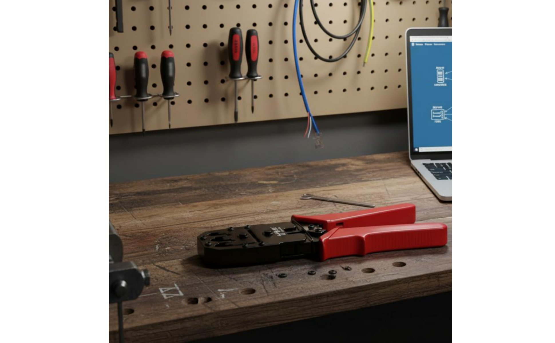 RJ45 Crimp Tool 3-in-1 RJ45 Multi-Function for Electricians, Technicians