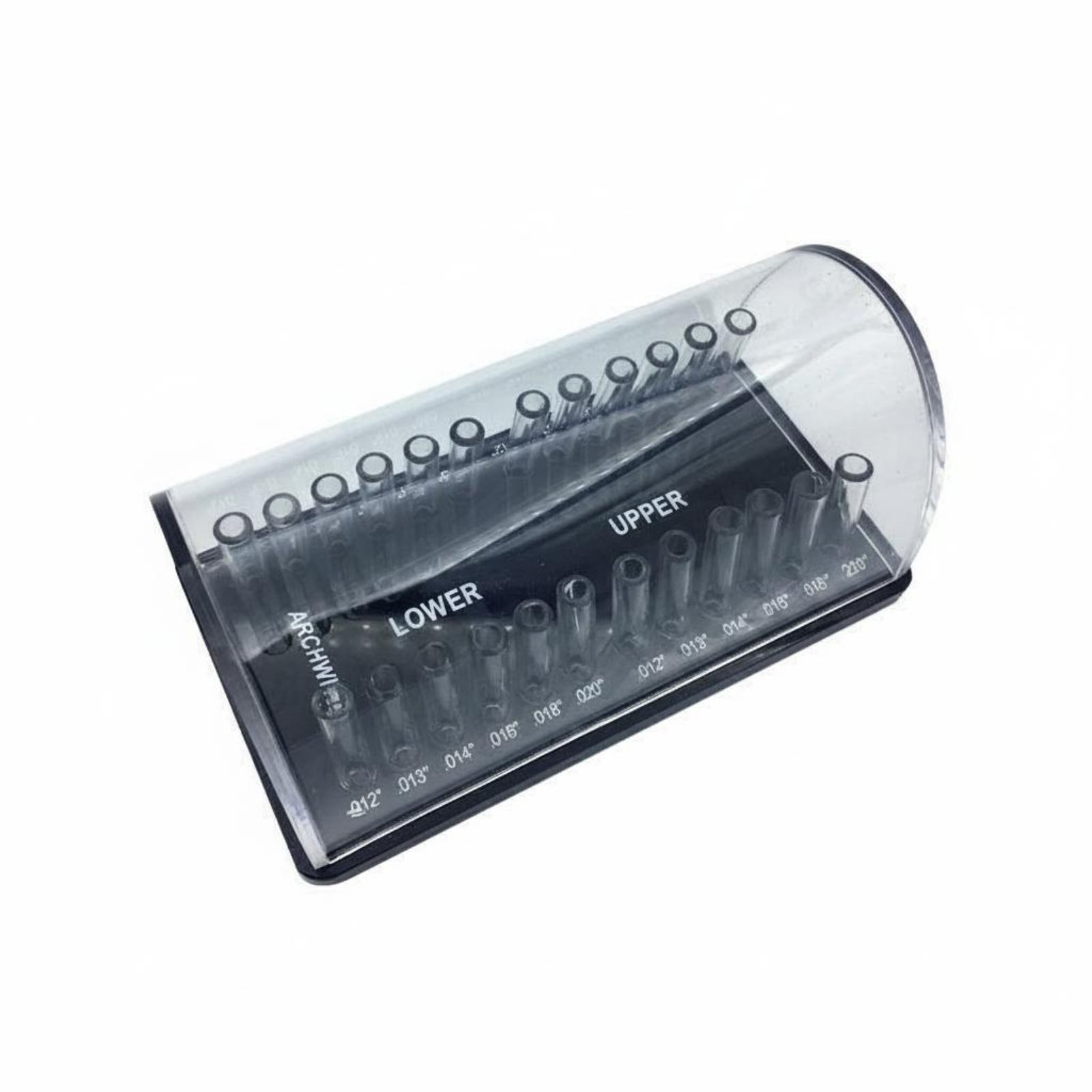 Transparent Archwire Storage Box with Lid Slot Design Arch Wire Organizer Box Space Saving Orthodontic Archwire Holder Dustproof Cover for Orthodontists, Dentists