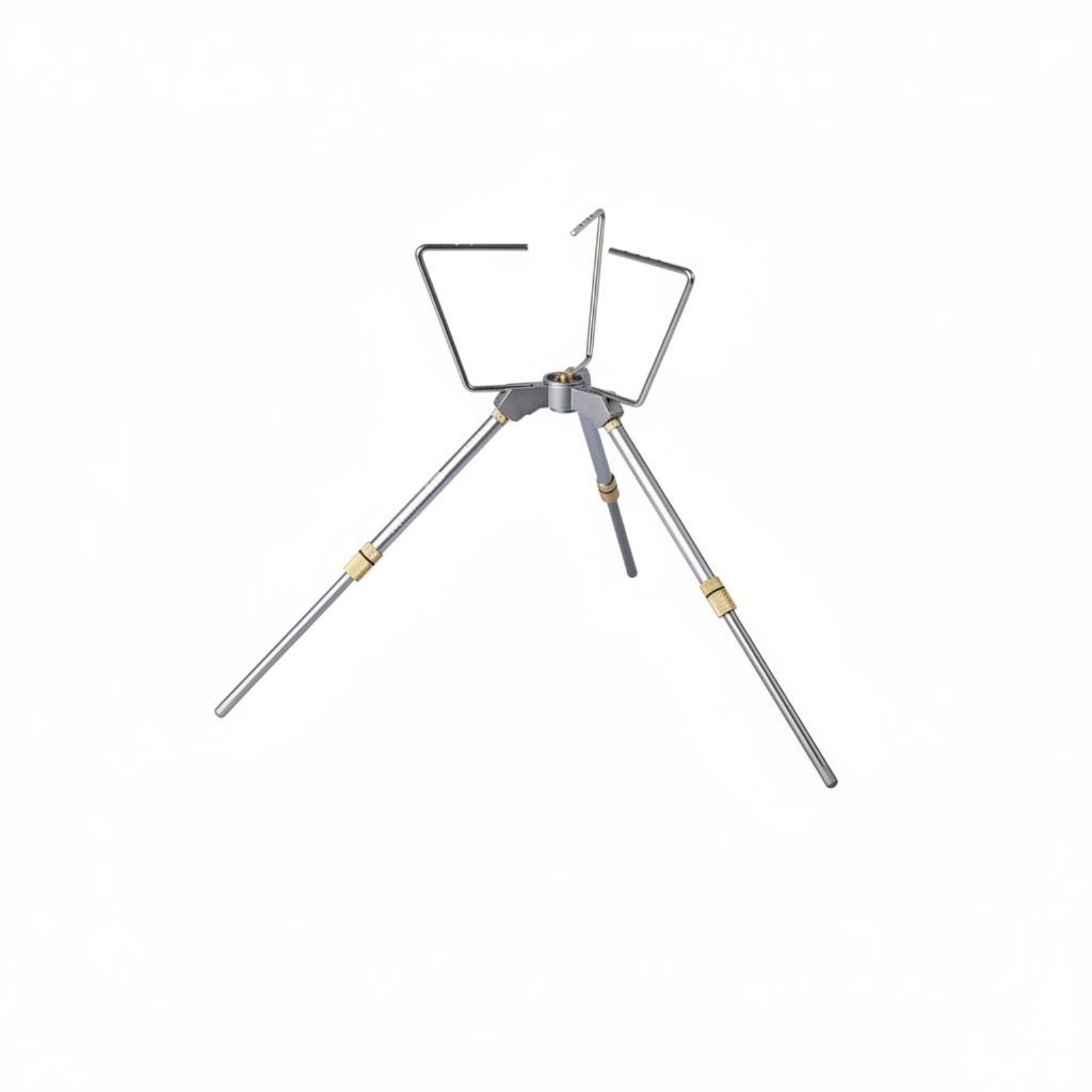 Foldable Folding Tripod Burner Stand Portable Adjustable Camping Burner Stand Lightweight Propane Burner Support Legs Universal Fit for Campers, Backpackers, Backpacking