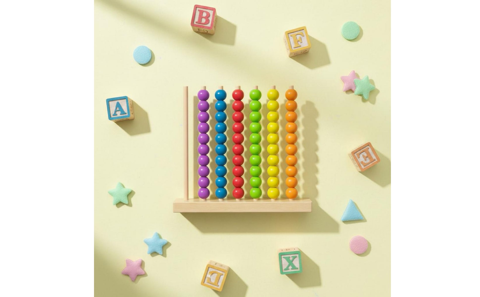 Color Sorting Bead Board Early Learning Educational Counting Beads for Preschool