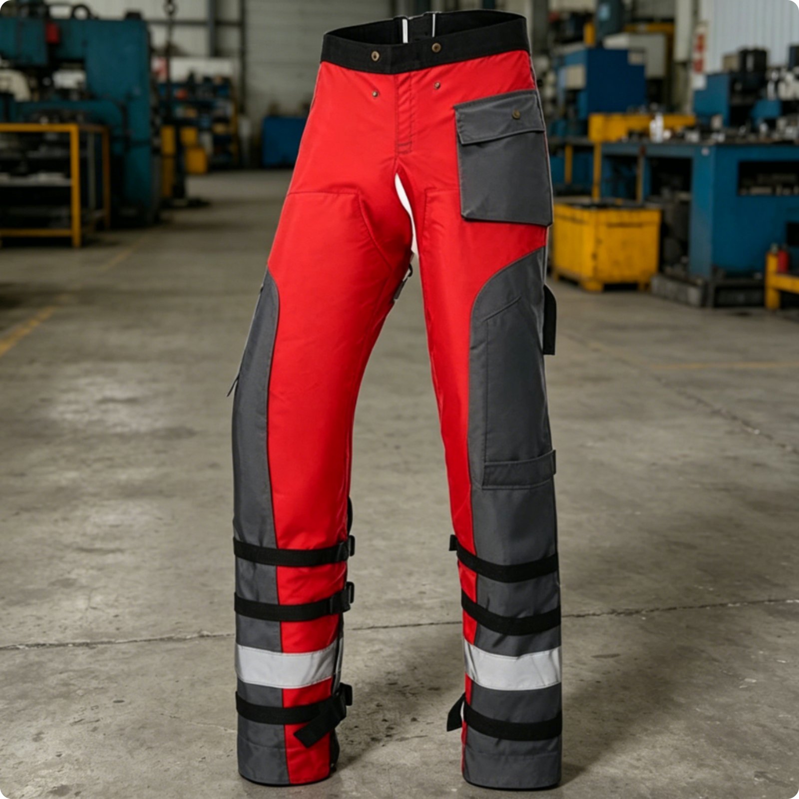 Apron Design Chainsaw Chaps Long-Lasting Polyester Cut-Resistant Work Pants