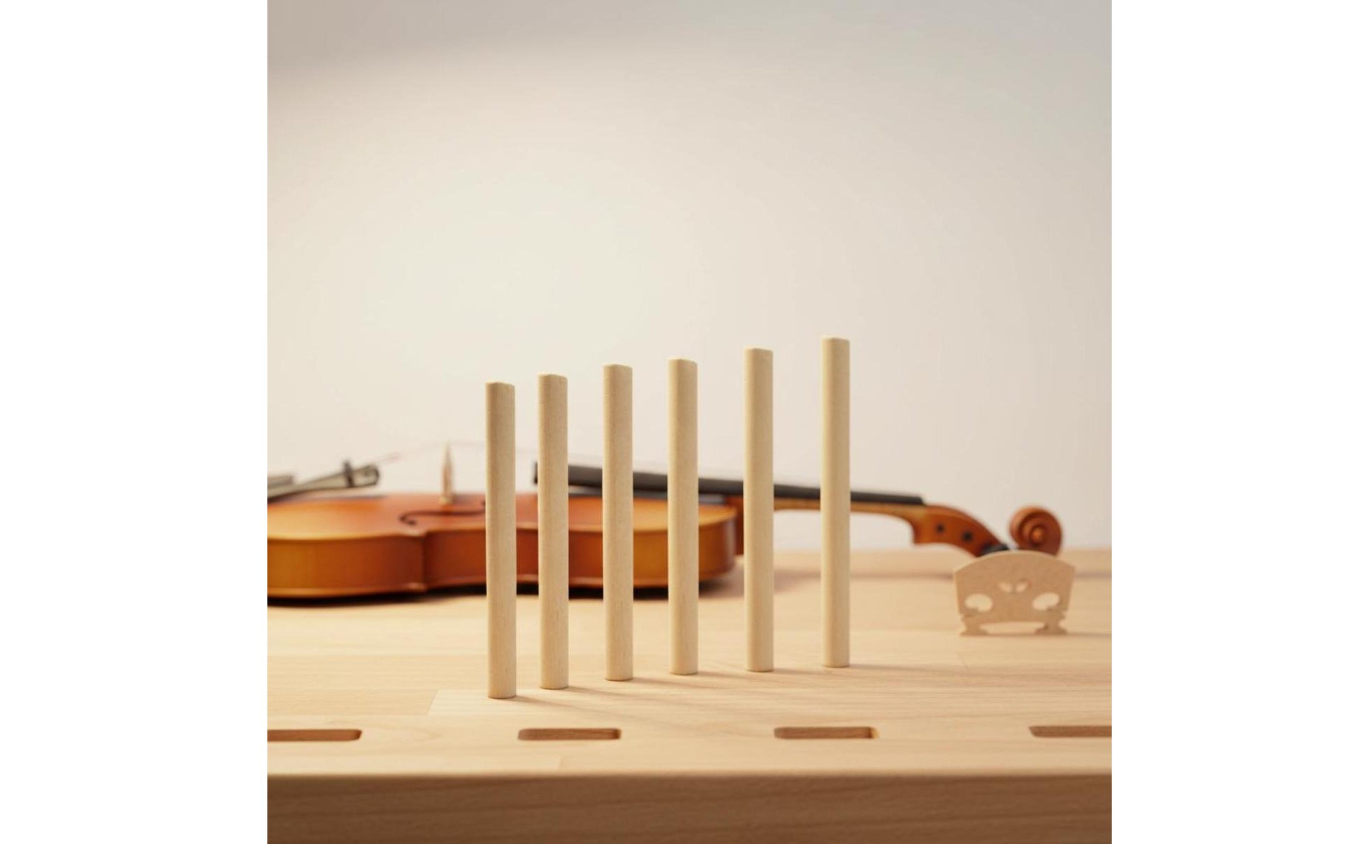 Violin Sound Post Replacement Parts Solid Wood Soundpost Repair Components