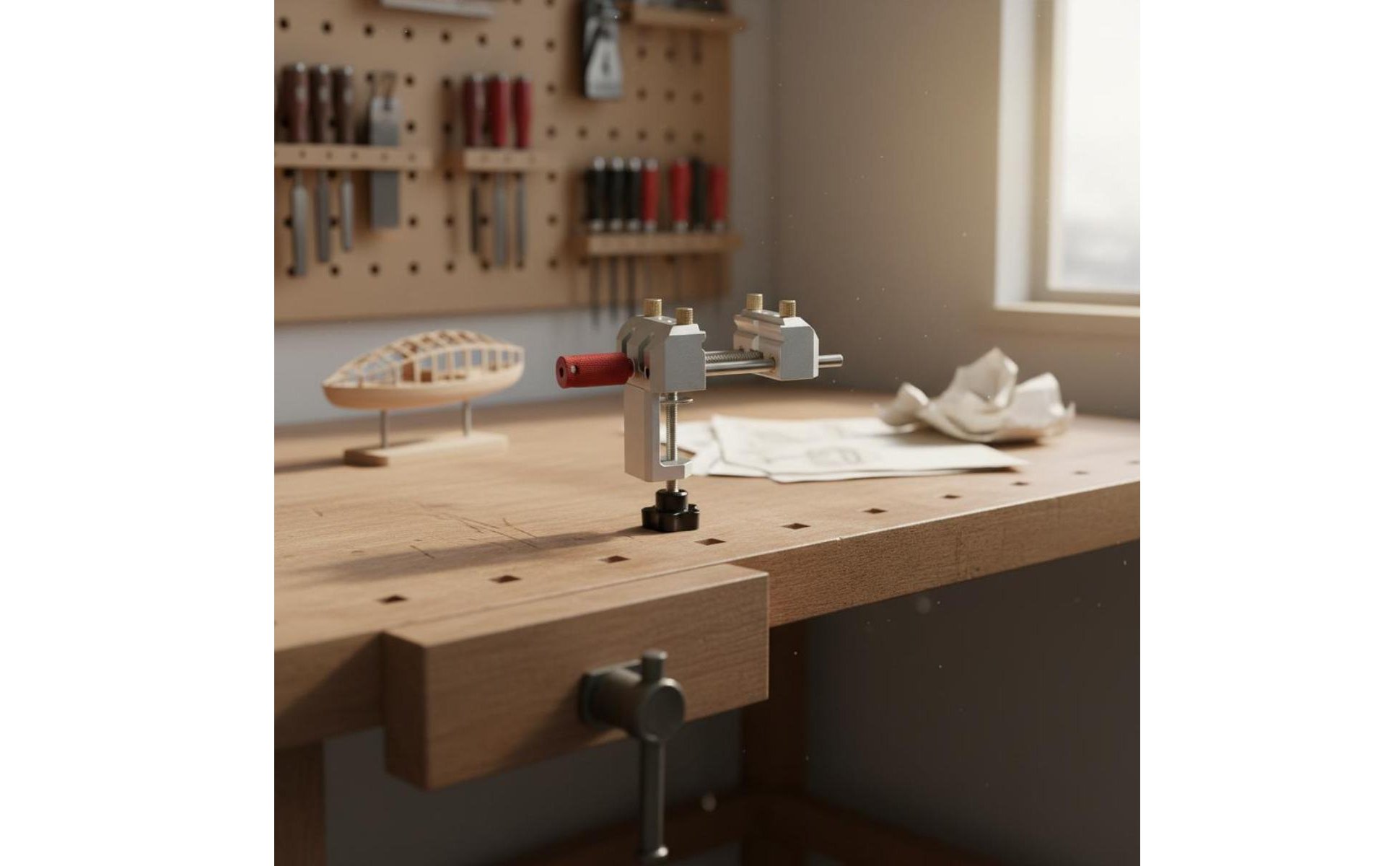 Aluminum Bench Vise Multi-Function Mini Table Vise Compact for Home Workshop