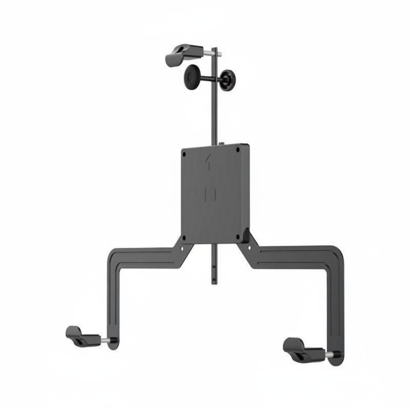 Rotating Design Holeno-Drill Monitor Mount Adjustable Height VESA Adapter Bracket Easy Installation Non VESA Monitor Adapter Universal Fit for Desk, Office