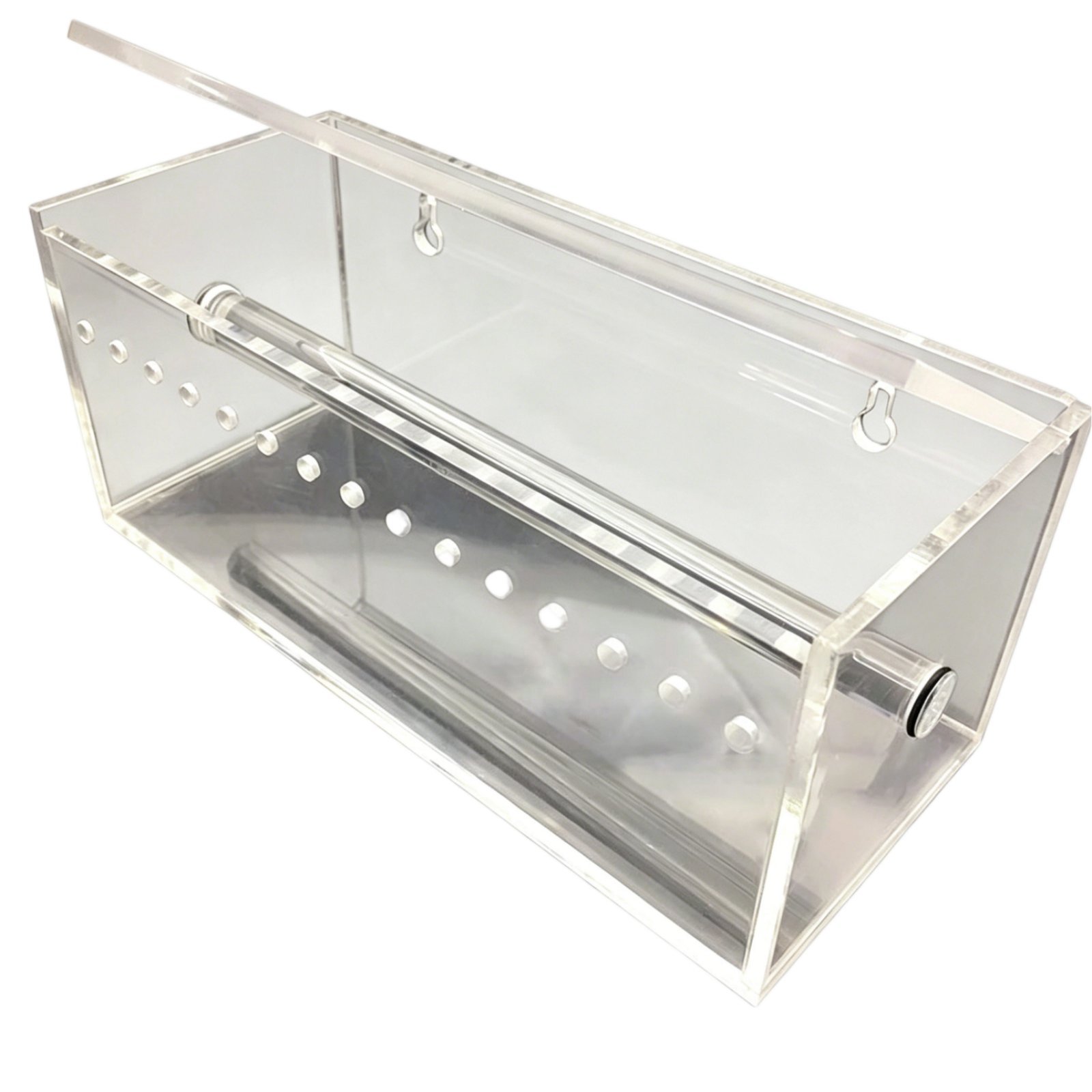 Clear Acrylic Orthodontic Elastic Chain Storage Box Transparent Orthodontic Chain Box Multi-Slot Rubber Band Holder Case Dustproof for Orthodontists, Dentists, Oral-Care Office