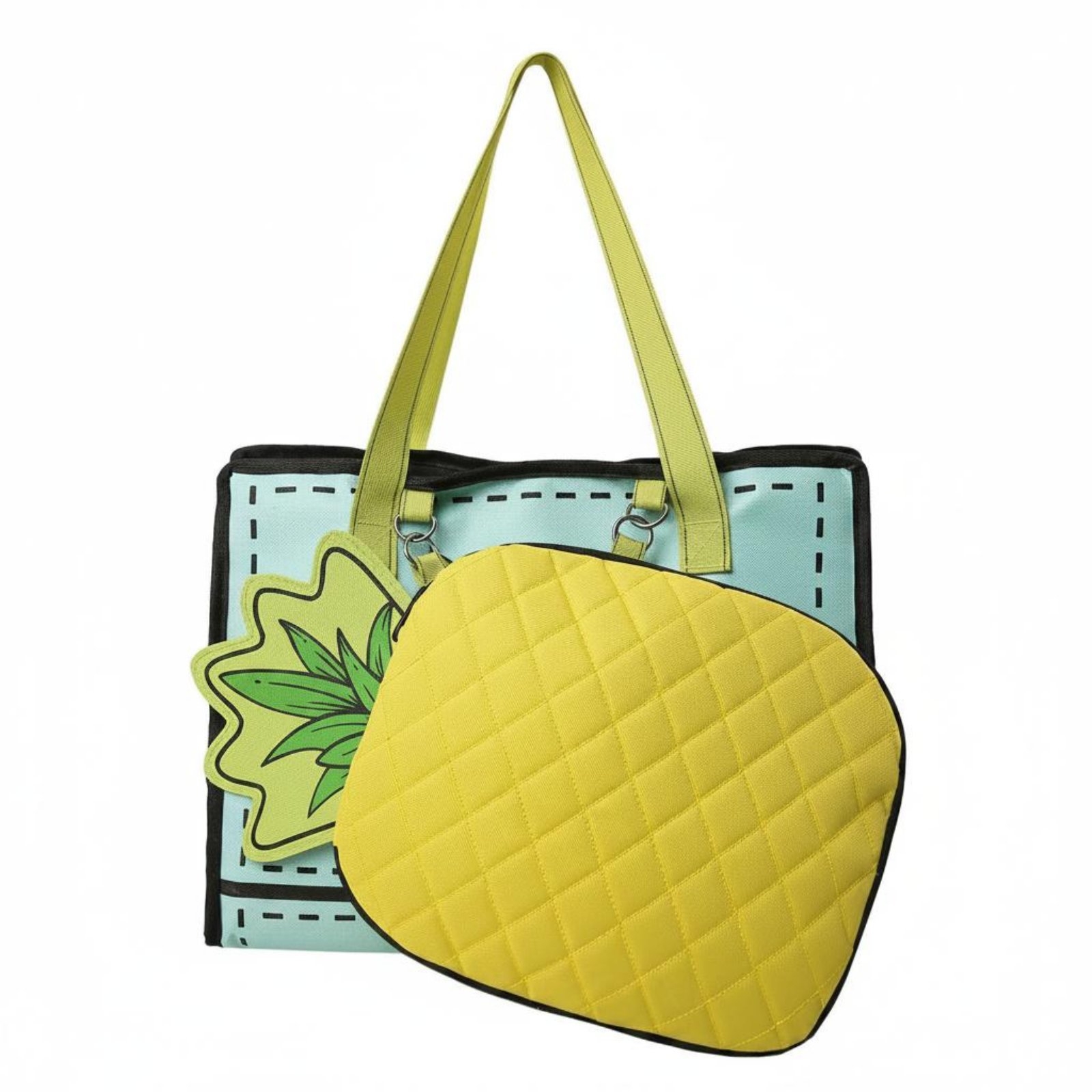 Multi-Purpose Pineapple Racket Bag Portable Pineapple Gym Bag Large Capacity Quilted for Outdoor, Travel