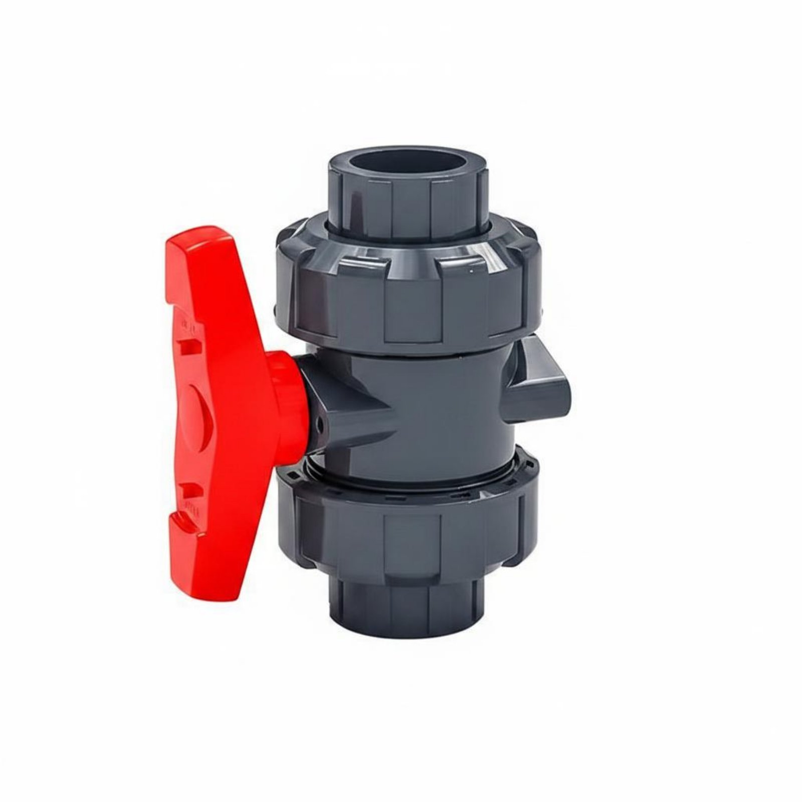 Leak Resistant PVC Union Ball Valve Long-Lasting PVC Ball Valve Corrosionresistant Fluid Control Part Easy to Install for Irrigation, Aquarium