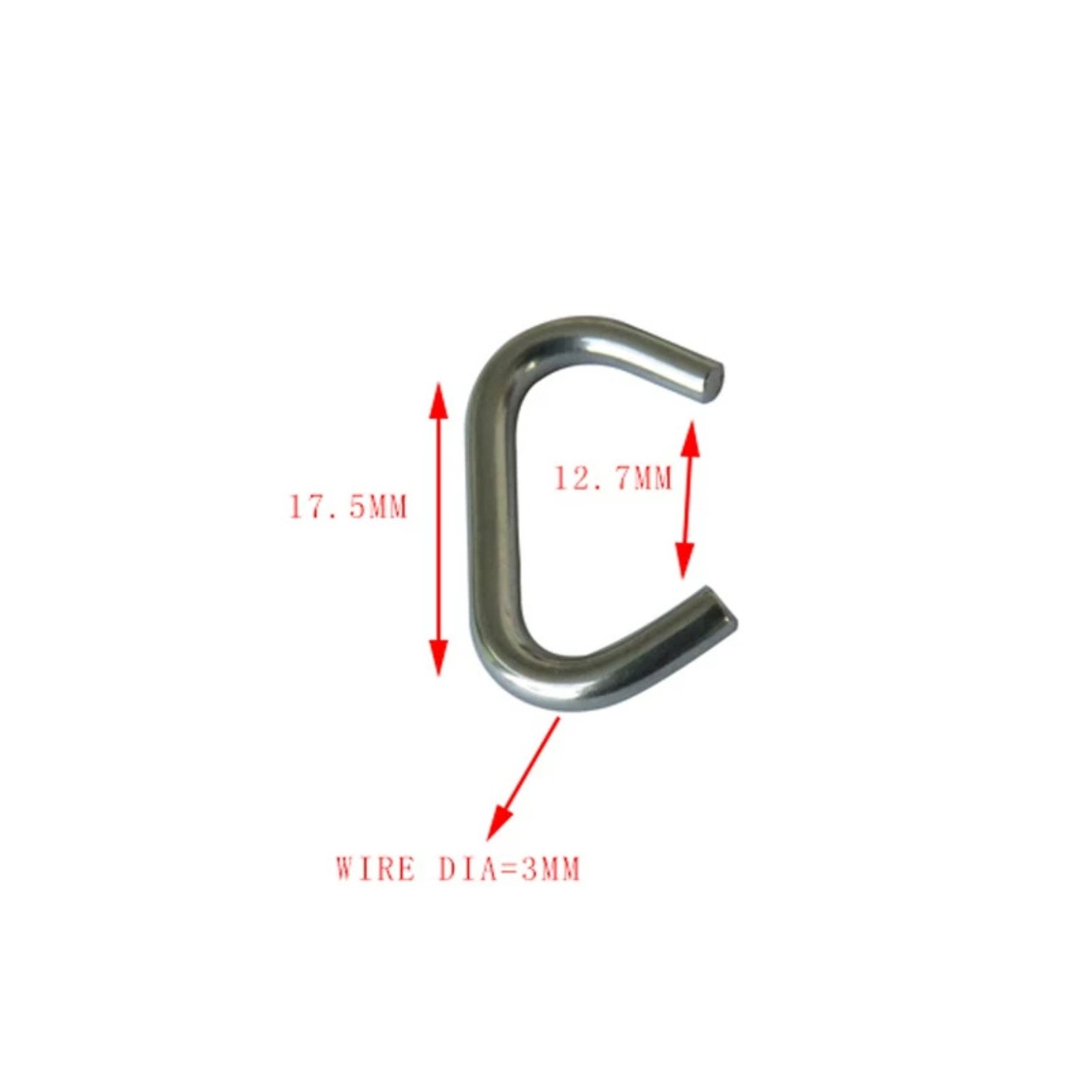 2 Pieces 316 Stainless Steel Dive Buckle Marine Grade Sidemount Bungee Clasp Sturdy Diving Bungee Clip Multifunctional for Technical Divers, Underwater