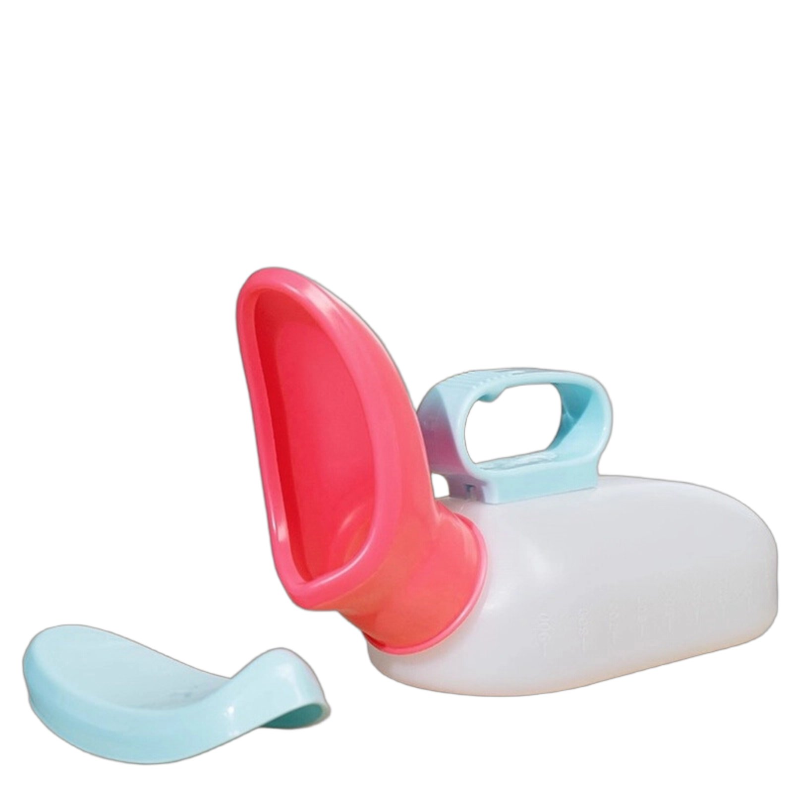 With Lid Soft Spout Urinal Portable Female Urinal Bottle Leakproof for Elderly, Nighttime