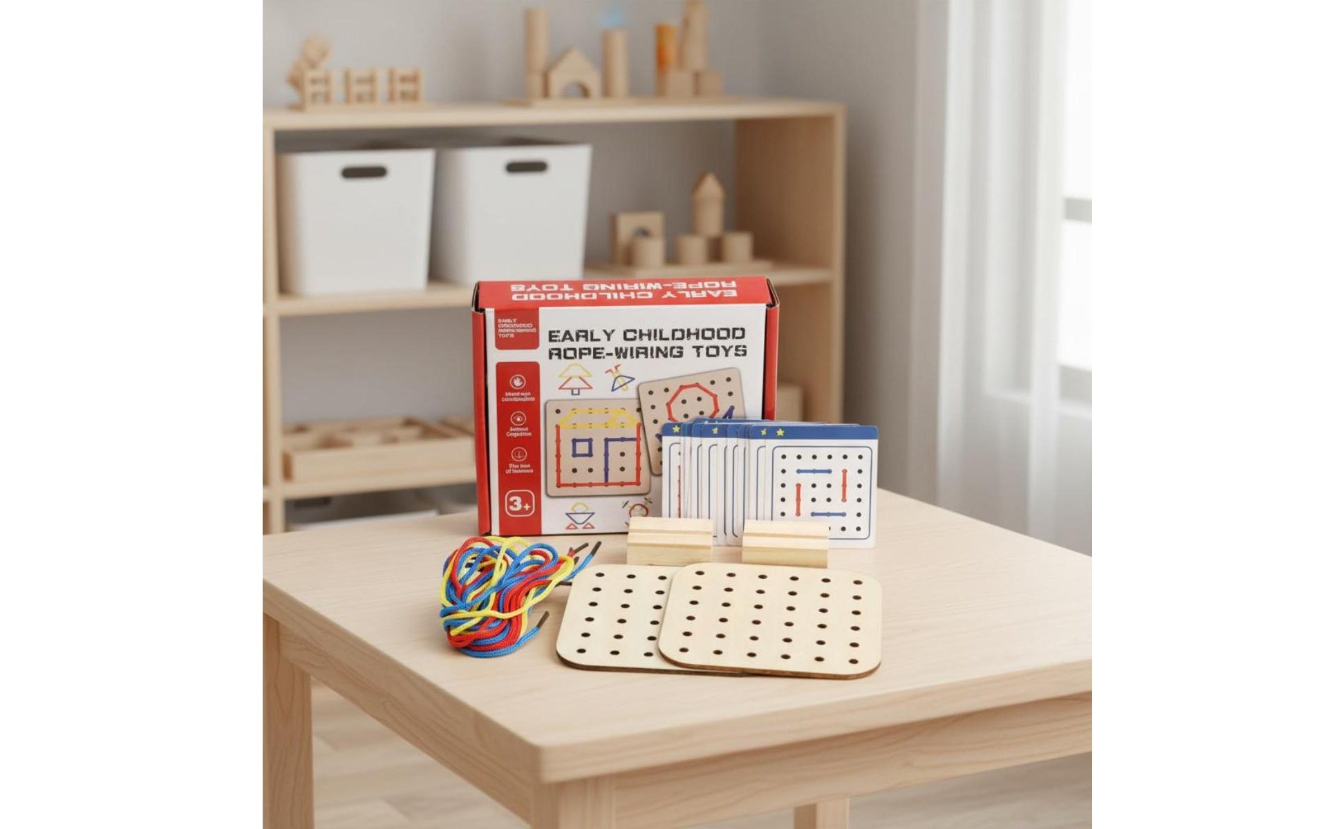 Threading Game Toy Fine Movement Skills Lacing Board Toy Concentration Training