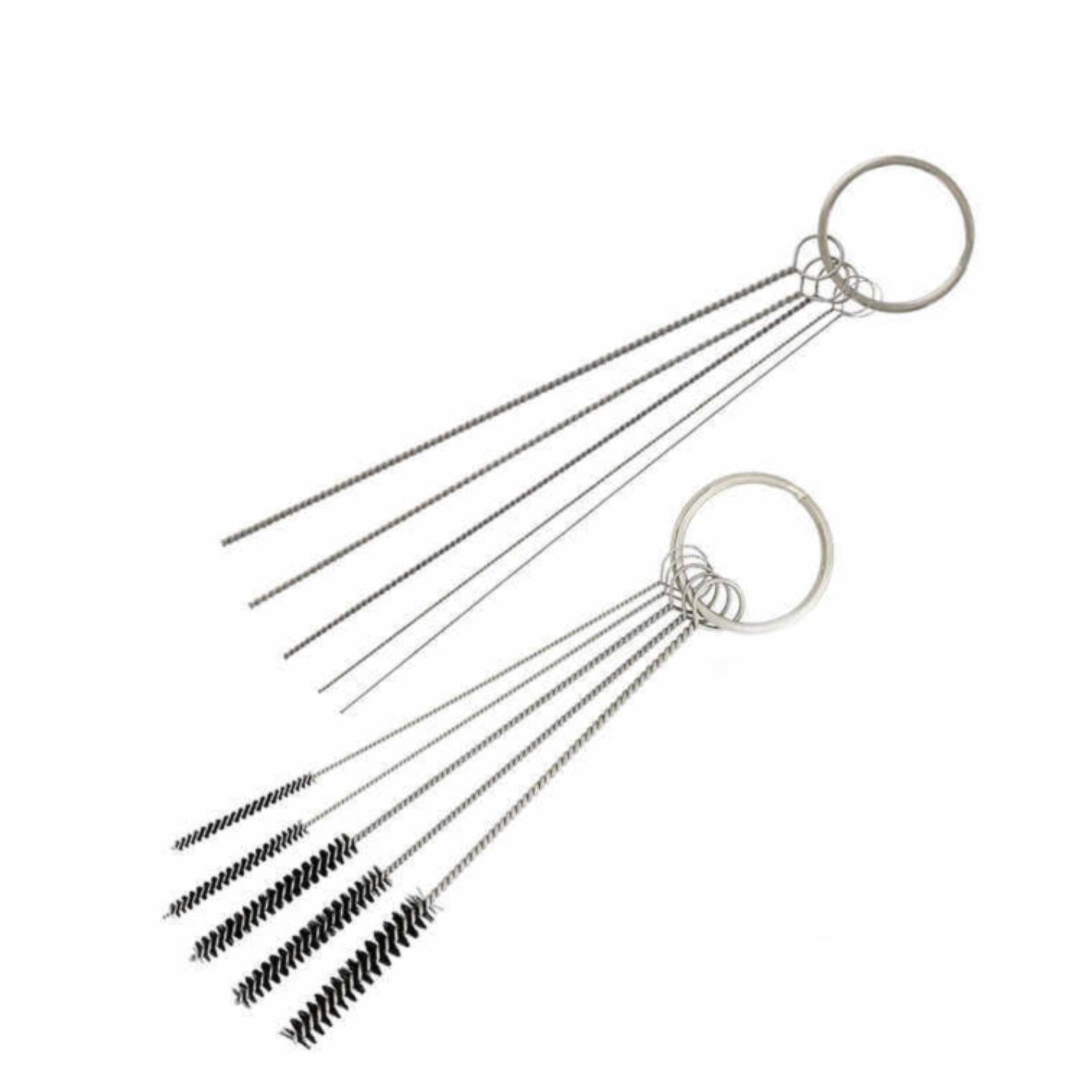 Stainless Steel Paint Cleaning Set Multi-Purpose Spray Nozzle Cleaning Brush Set Deep Clean Airbrush Wash Needle Kit for Auto Body Workers, Painters, Garage