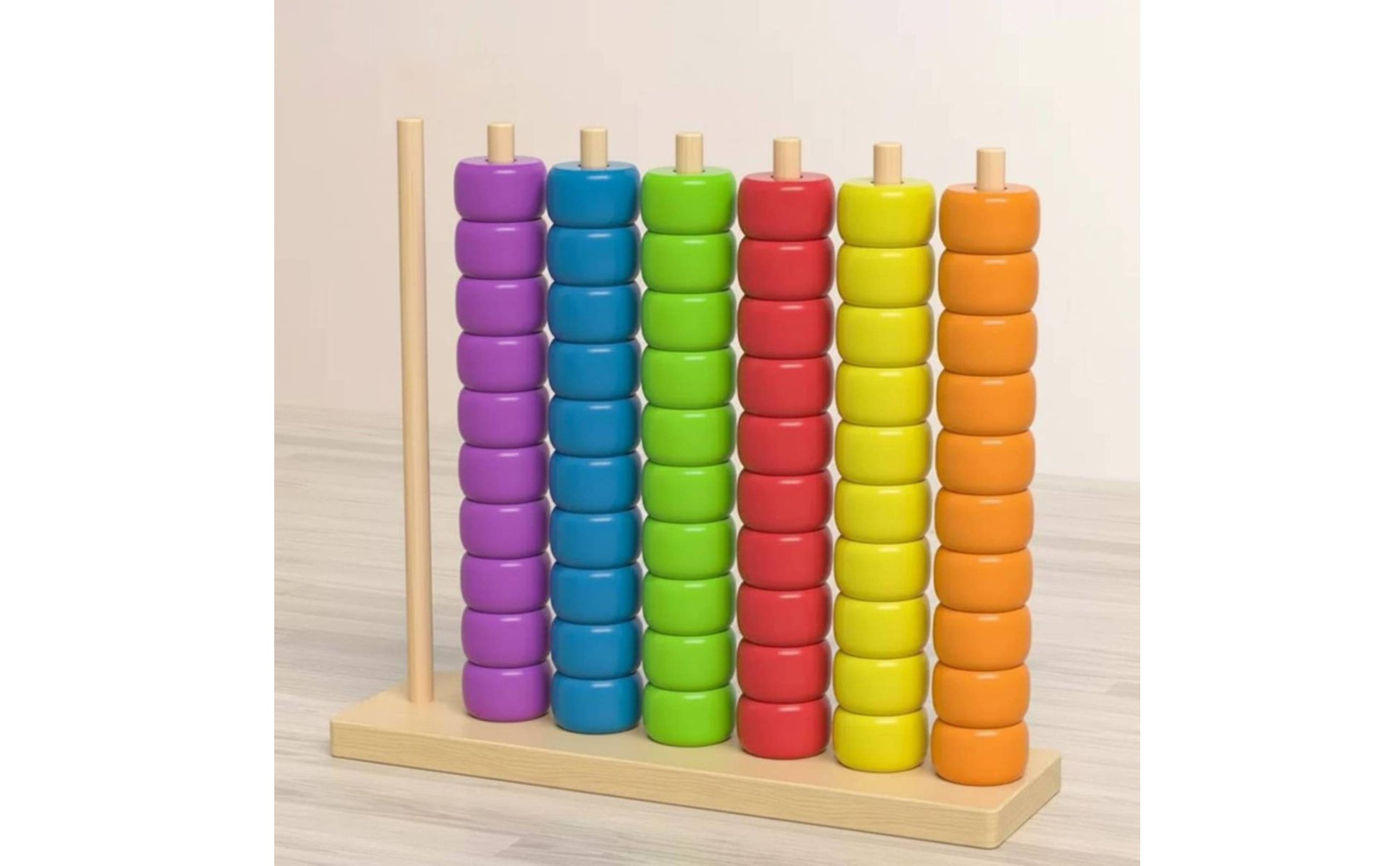 Color Sorting Bead Board Early Learning Educational Counting Beads for Preschool