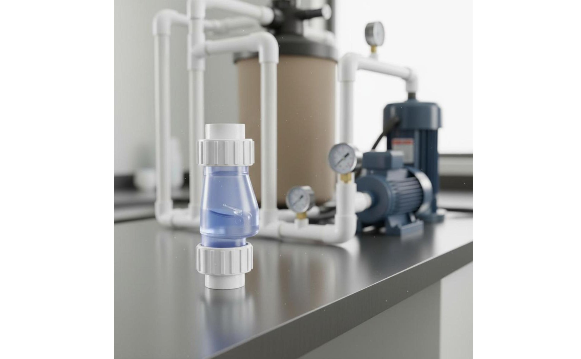 Pool Single-Way Valve Thickened Material Transparent Check Valve