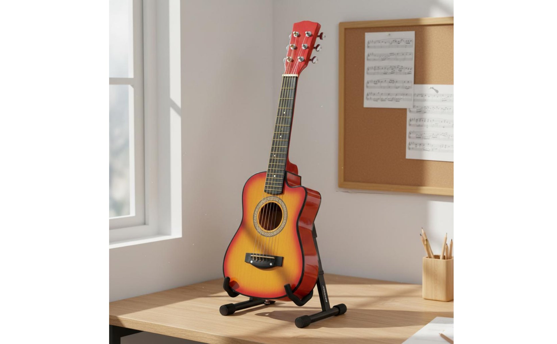 23 Inch Practice Guitar Educational 23-Inch Toy Guitar Beginner Friendly