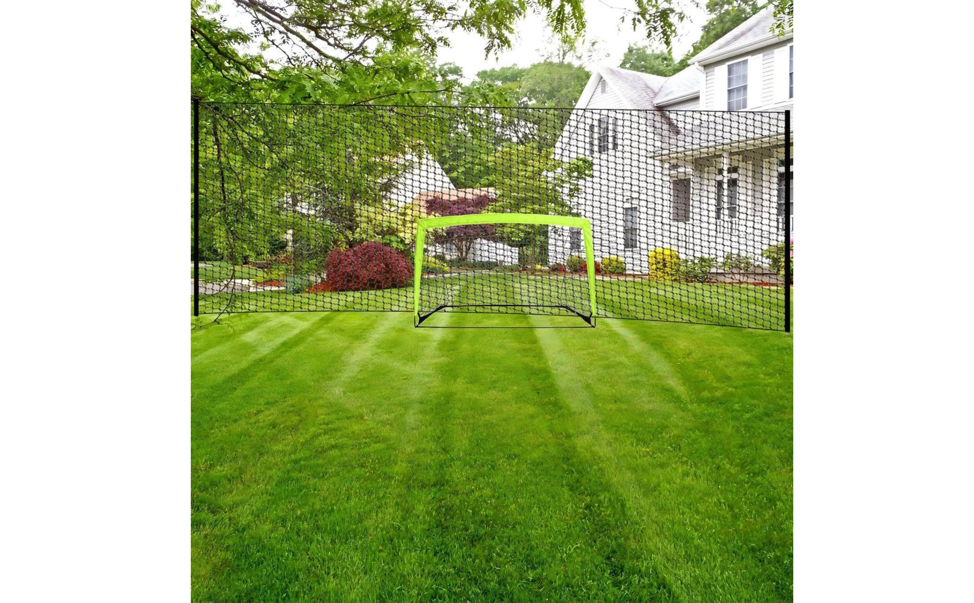 Football Backstop Net PE Material Ball Stop Net Easy to Assemble