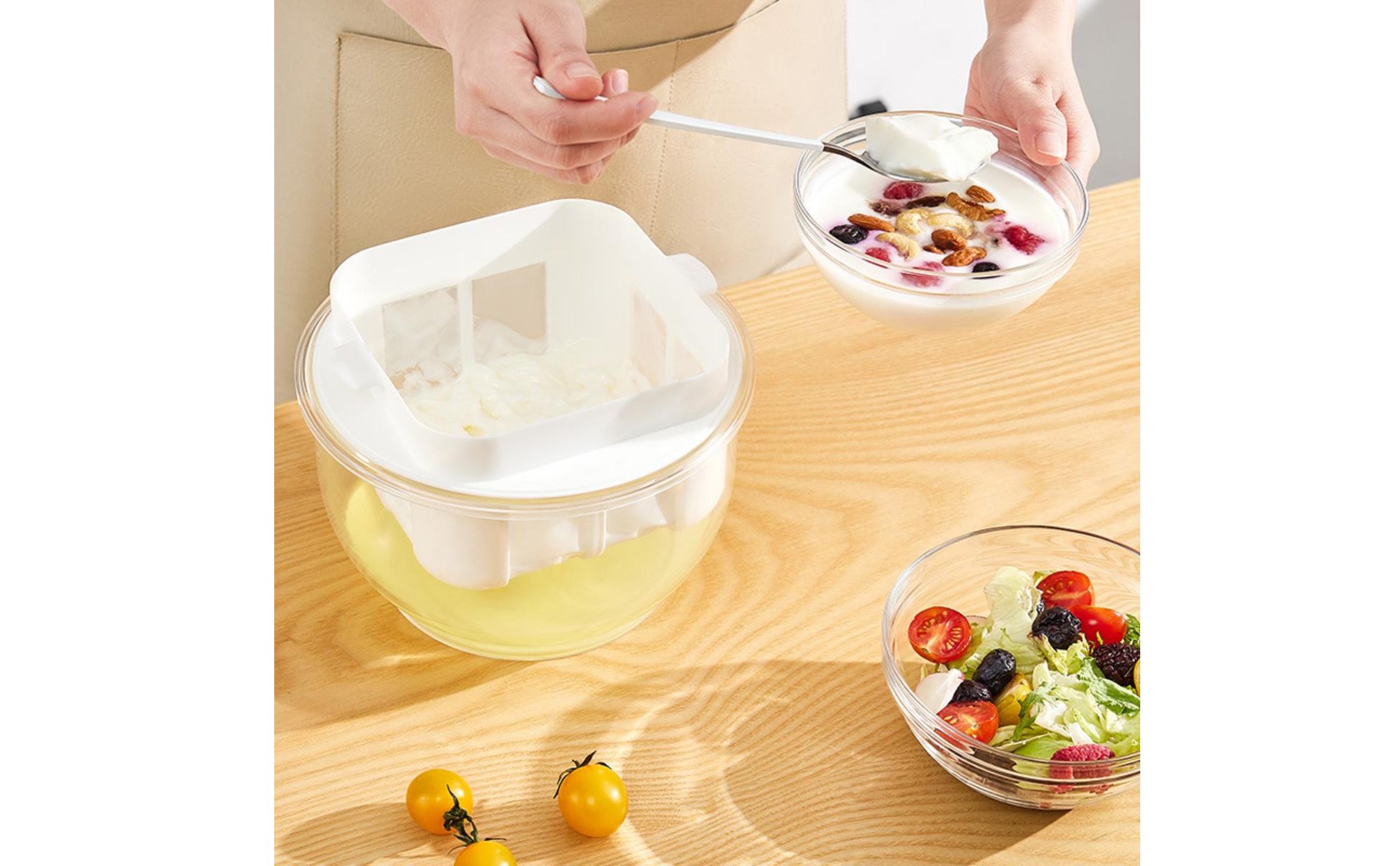 Greek Yogurt Strainer Multiuse Yogurt Whey Filter Easy to Clean