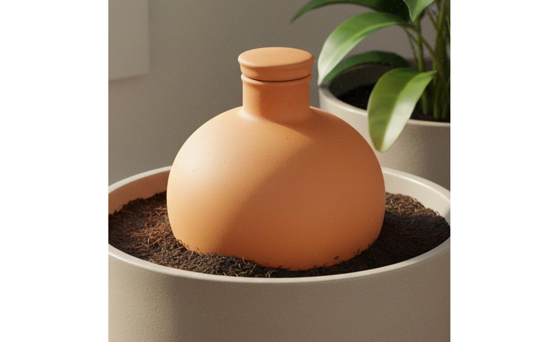2 Pieces Terracotta Olla Automatic Irrigation Olla Watering Pot Easy Plant Care