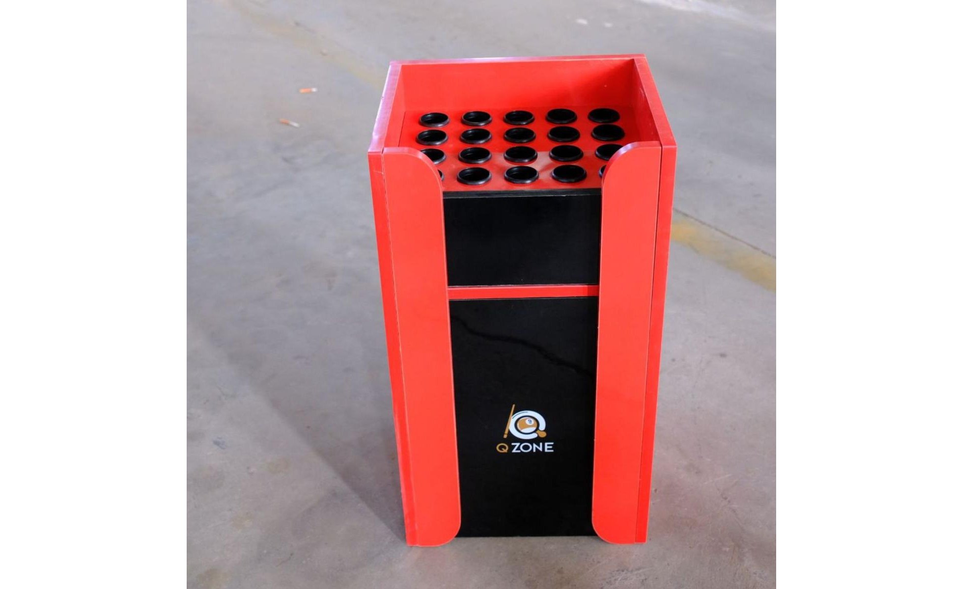 Floor Standing Pool Stick Holder High End Billiard Cue Stand Red