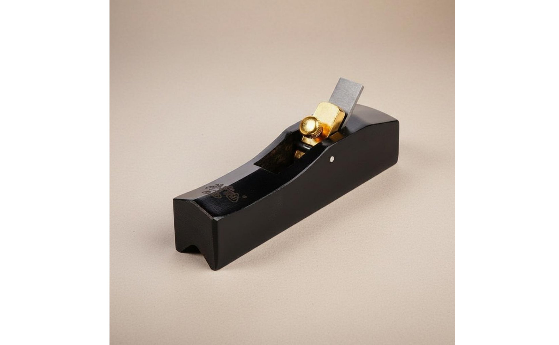 Ebony Chamfer Plane Hardwood Body Mini Corner Rounding Plane Brass Blade Cover