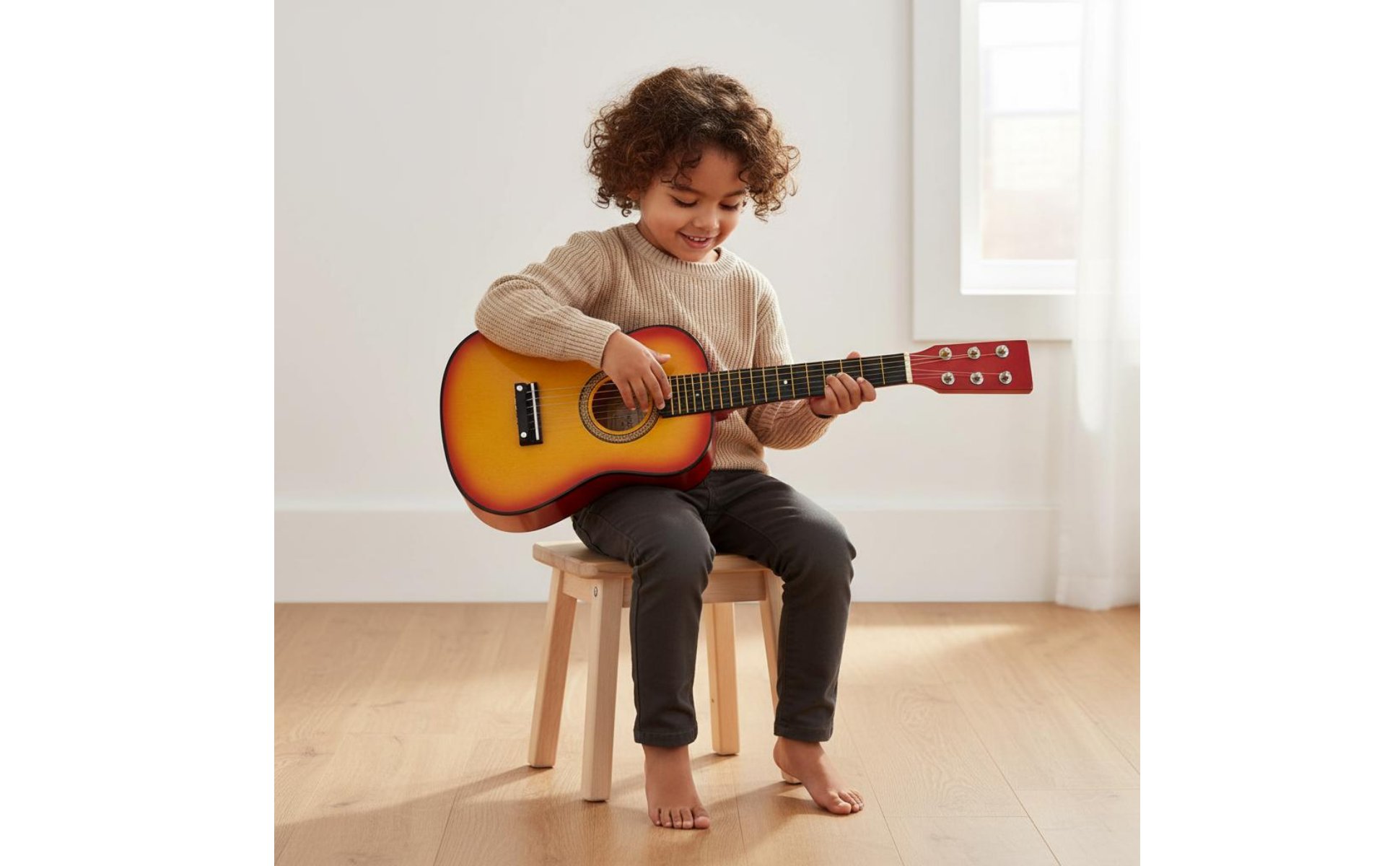 23 Inch Practice Guitar Educational 23-Inch Toy Guitar Beginner Friendly