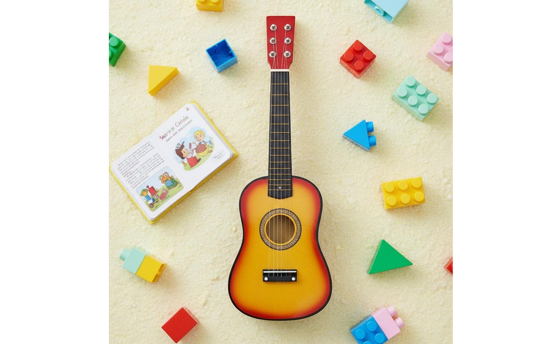 23 Inch Practice Guitar Educational 23-Inch Toy Guitar Beginner Friendly