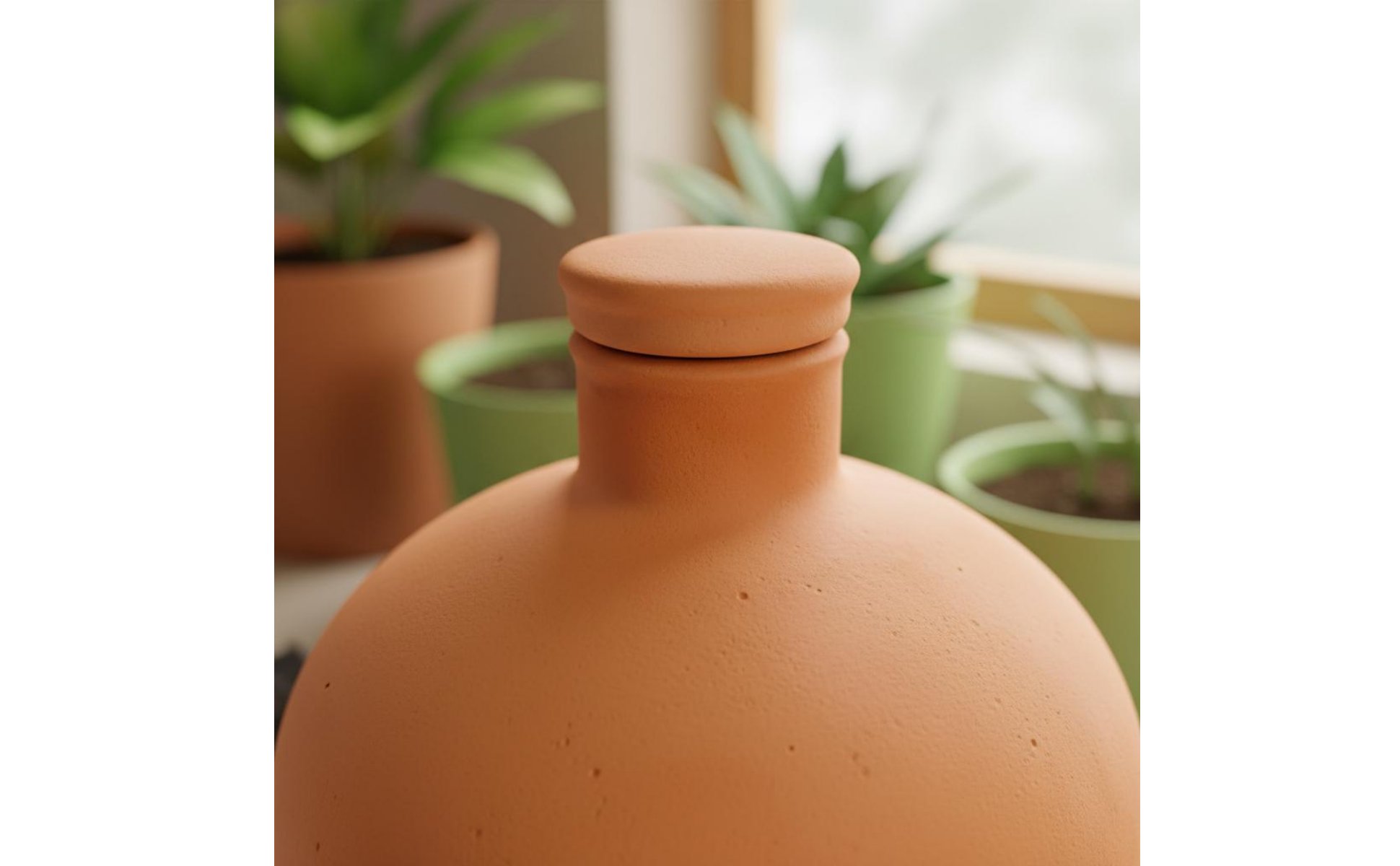 2 Pieces Terracotta Olla Automatic Irrigation Olla Watering Pot Easy Plant Care
