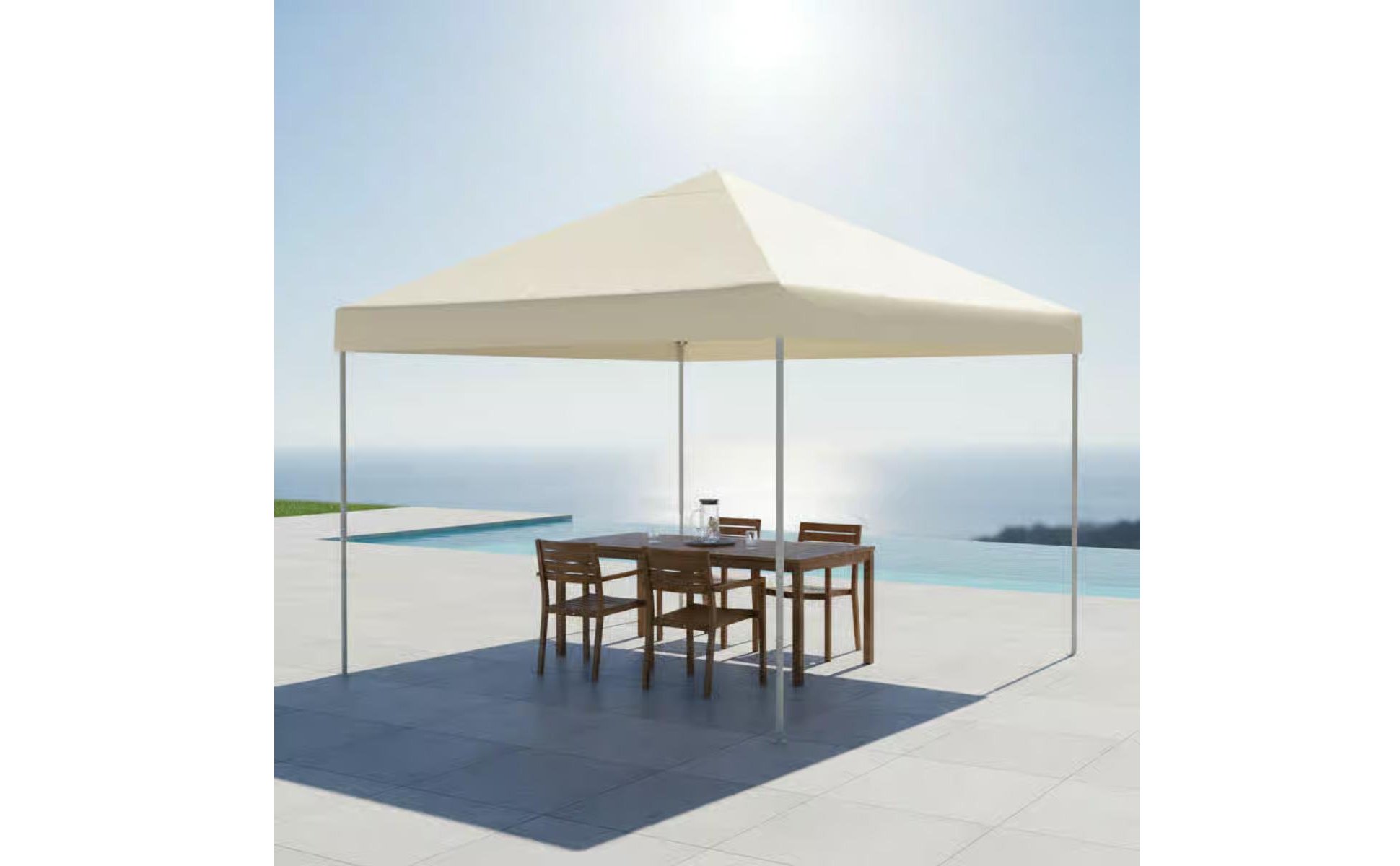 Double Tier Gazebo Canopy Sun Shade 10 X 10 Gazebo Canopy Protection