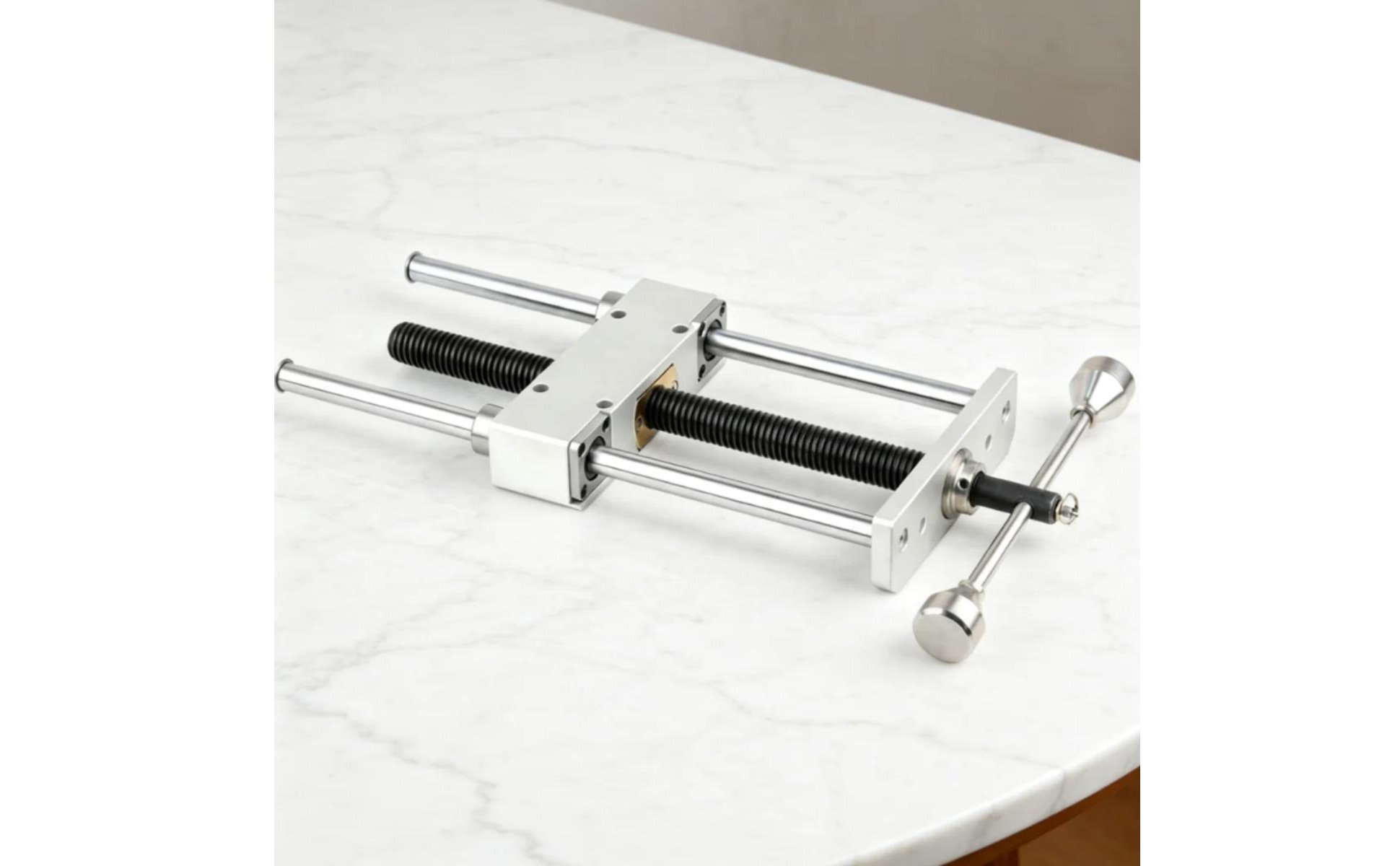 Dual Rod Bench Vise Heavy Duty Woodworking Bench Vise Precision for Woodworkers