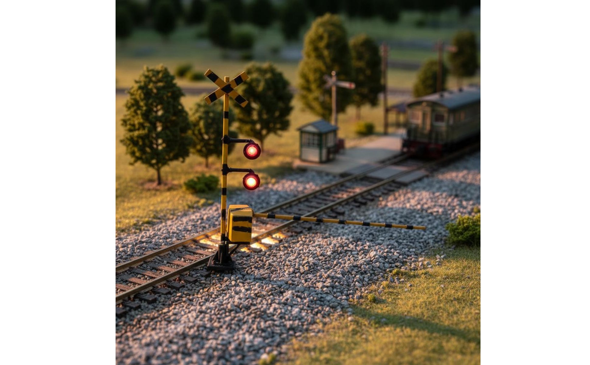 Feu Signalisation Ferroviaire Miniature Échelle 1/64 pour Miniature Scene