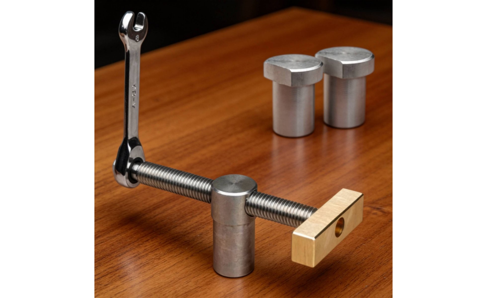 Ratchet Vise Mechanism Brass Wood Vise Hardware Stainless Steel for Woodworkers