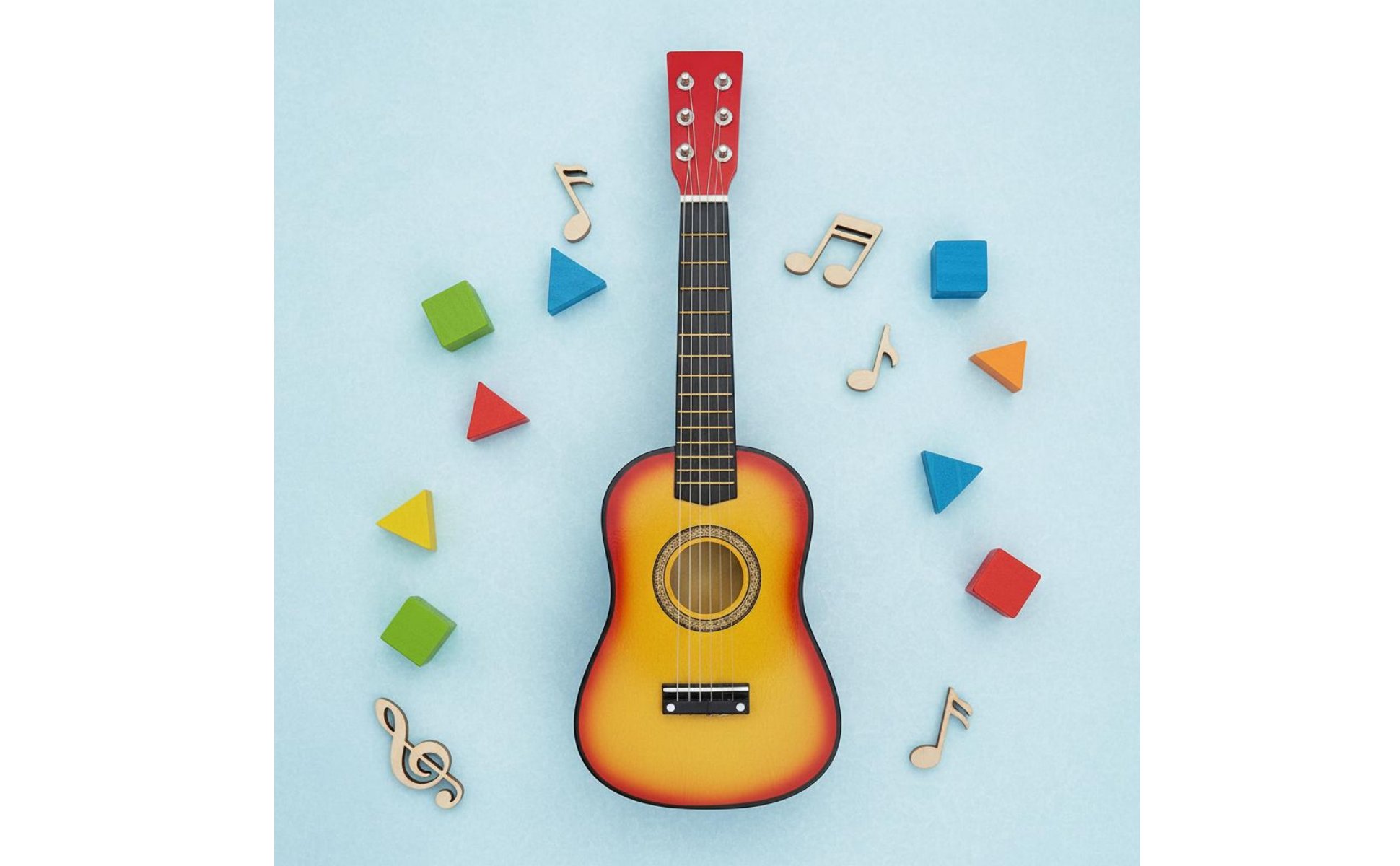 23 Inch Practice Guitar Educational 23-Inch Toy Guitar Beginner Friendly