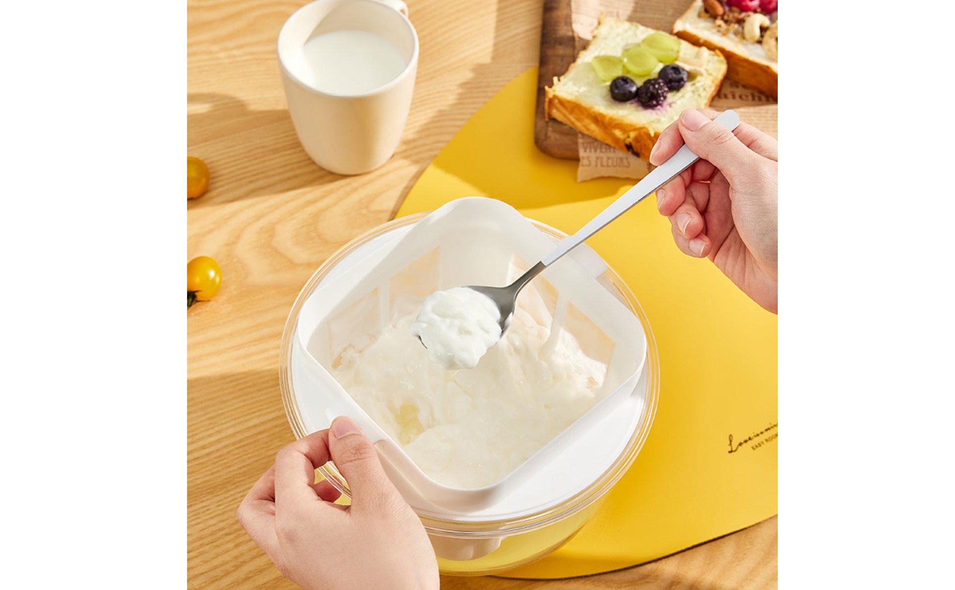 Greek Yogurt Strainer Multiuse Yogurt Whey Filter Easy to Clean