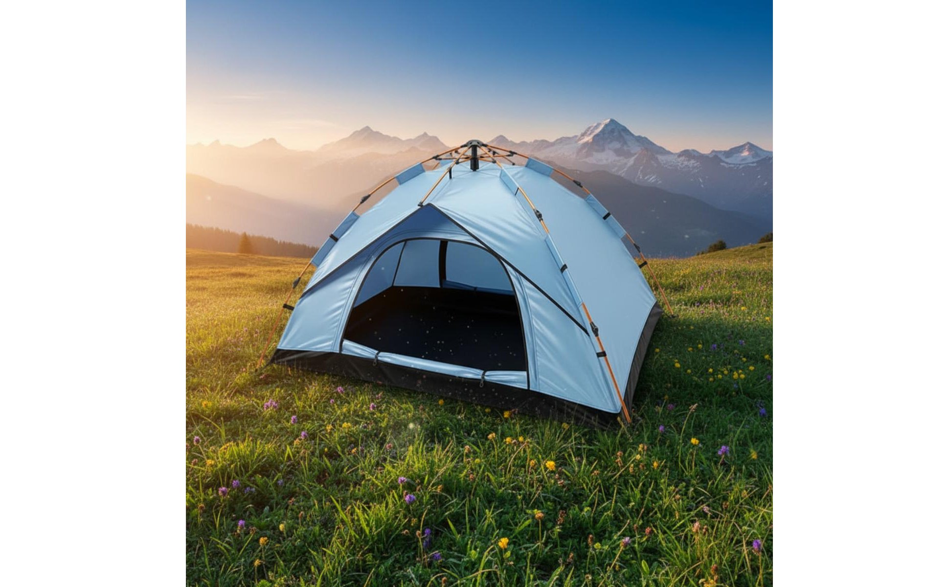 Rain Protection Quick Open Tent Easy Setup Portable Beach Tent for Camping