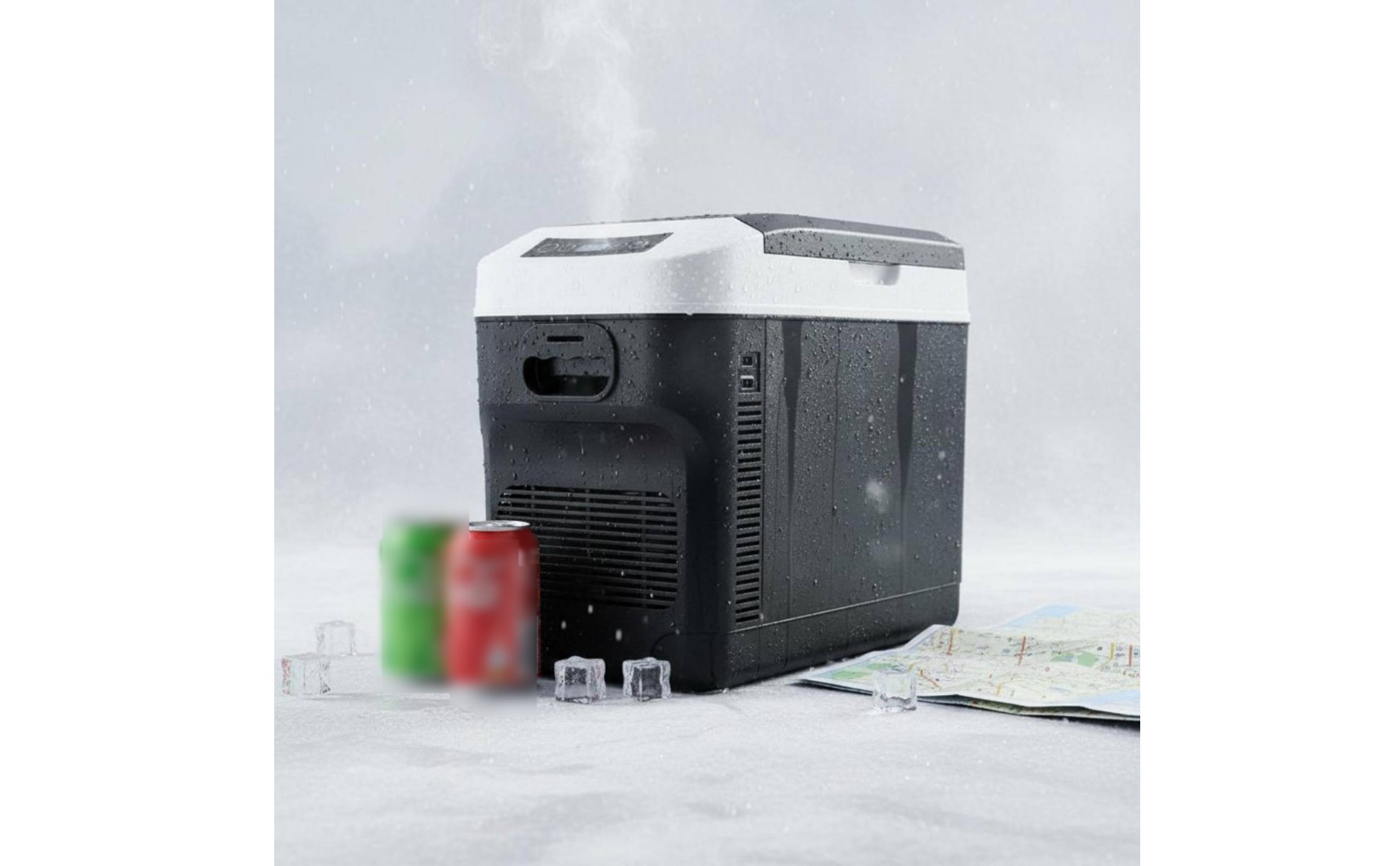 Portable Refrigerator Freezer Twin Twin Cooling System 12V 24V Portable Fridge