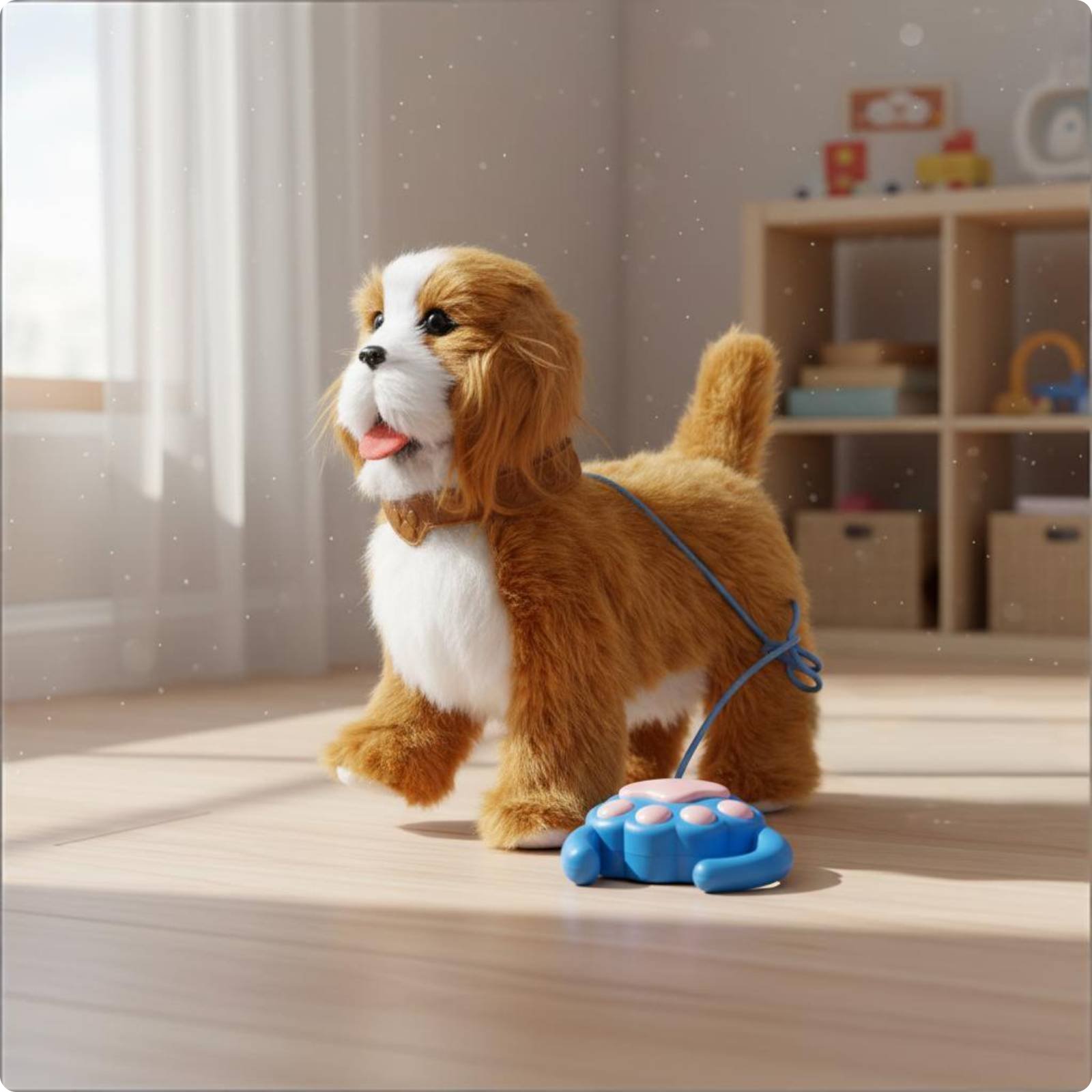 Interaktiver Spielzeughund interaktiv bellender Plüschhund weiches