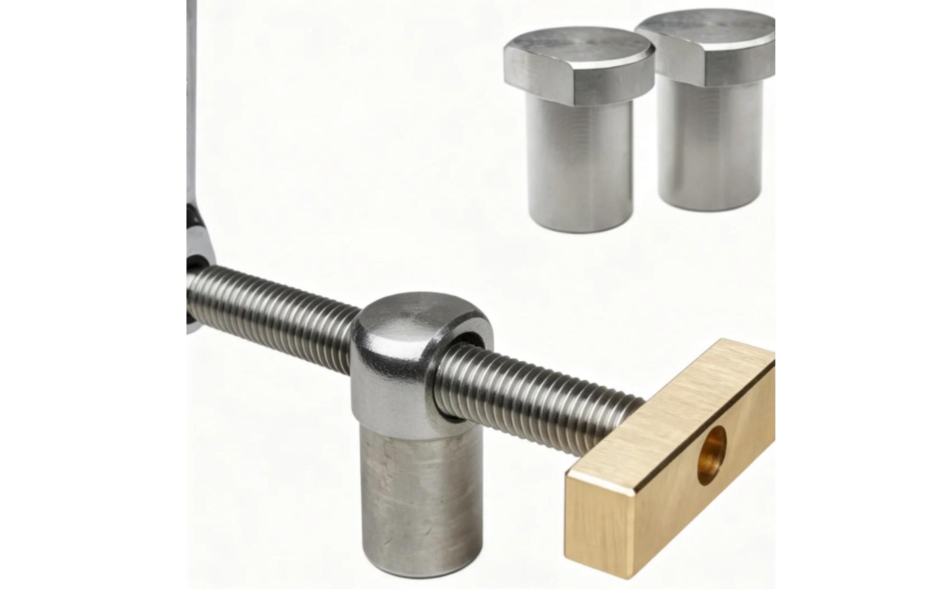 Ratchet Vise Mechanism Brass Wood Vise Hardware Stainless Steel for Woodworkers