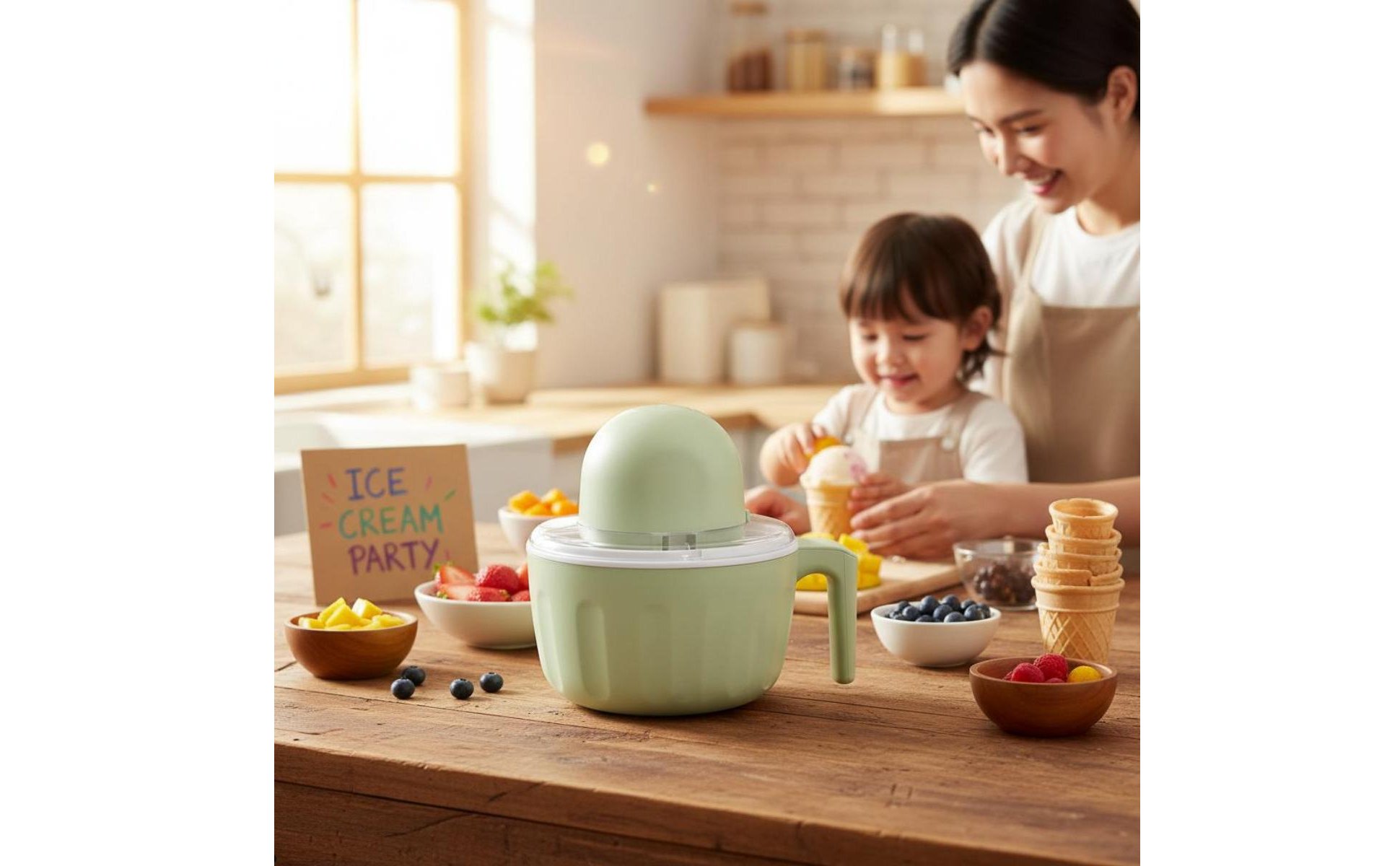 8 Stück Ice-Cream Creator wiederaufladbar Eiscremegerät ohne Stecker