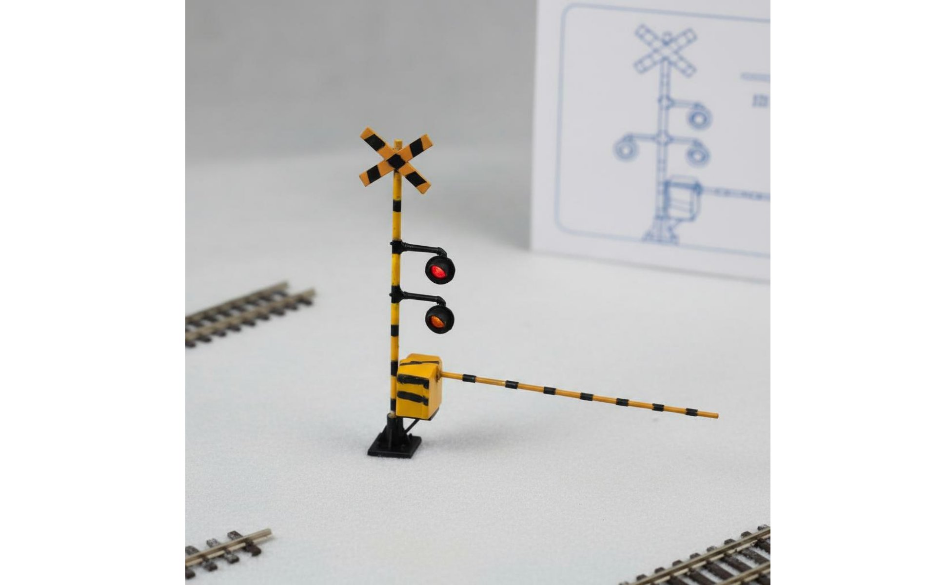 Feu Signalisation Ferroviaire Miniature Échelle 1/64 pour Miniature Scene